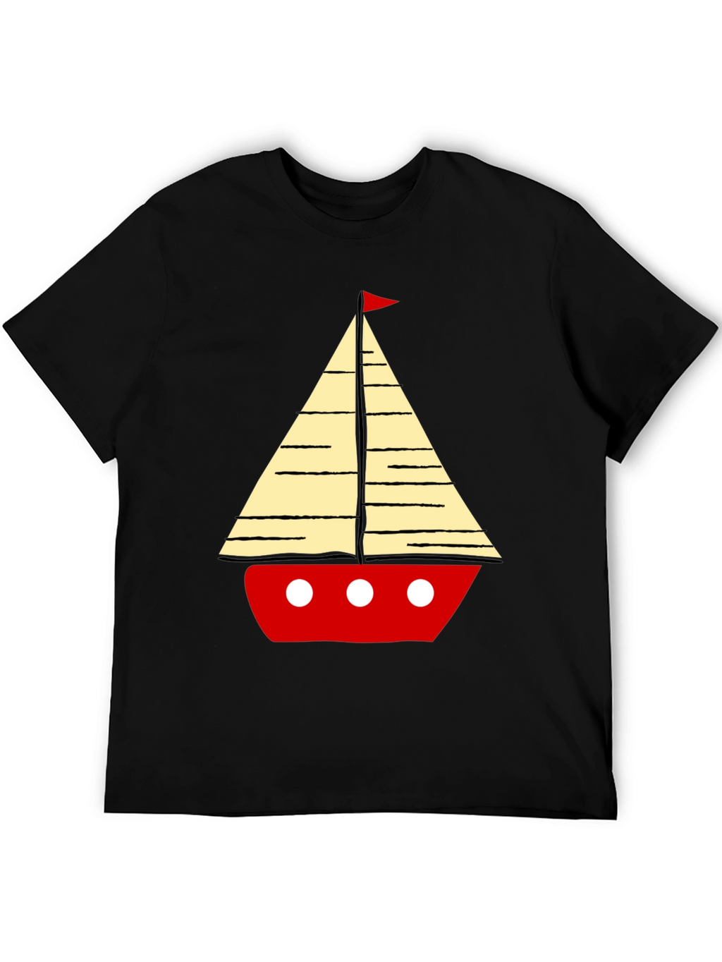 Sailboat Graphic Mens T-Shirt