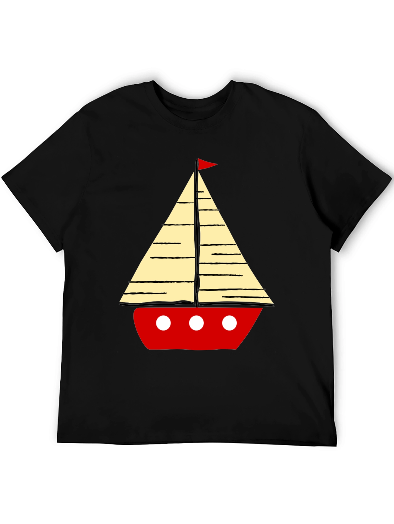 Sailboat Graphic Mens T-Shirt