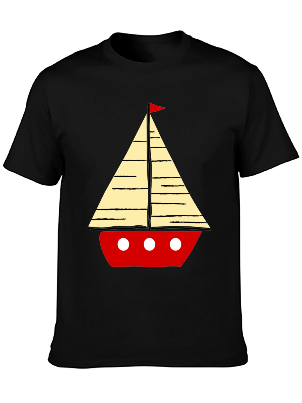 Sailboat Graphic Mens T-Shirt