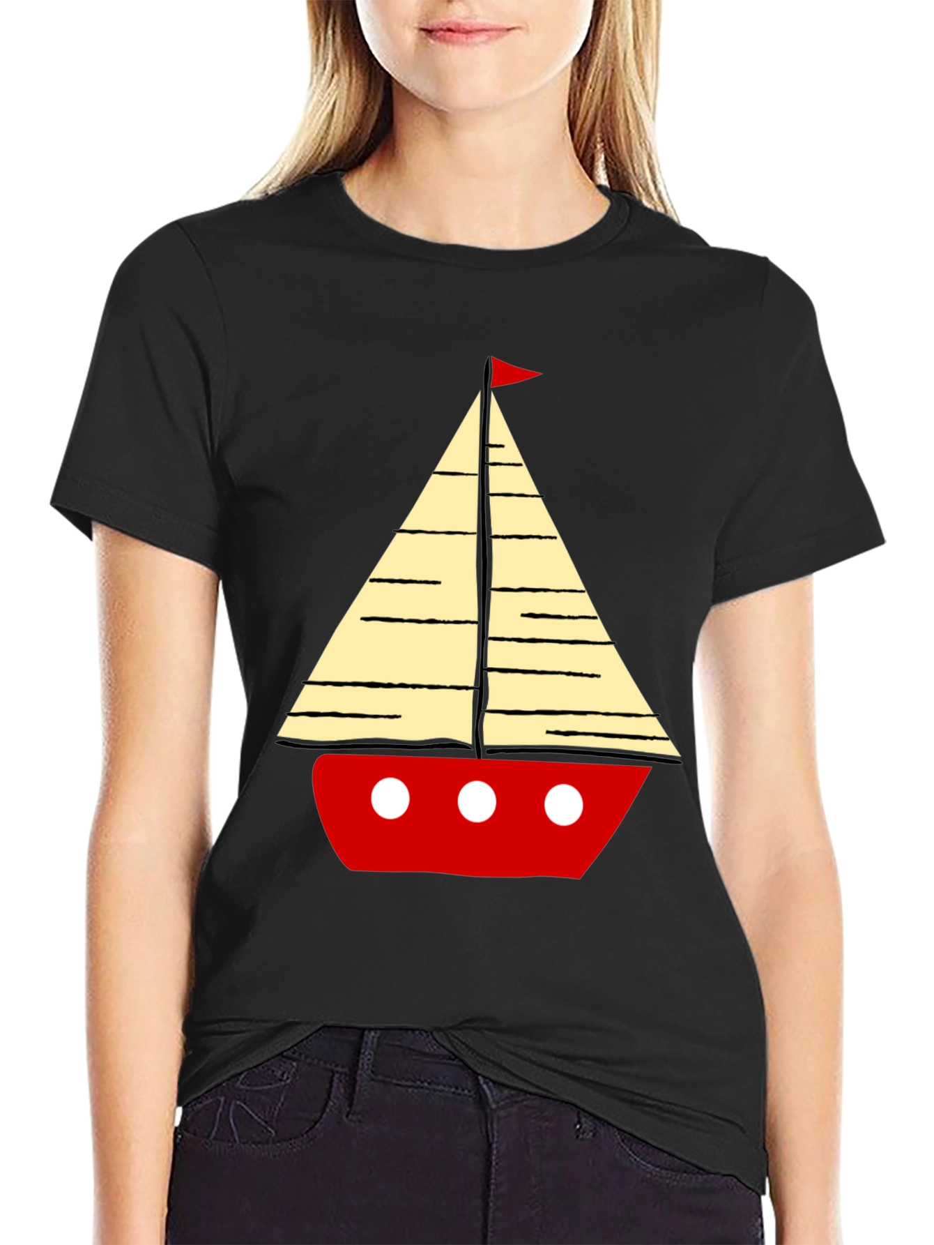 Sailboat Graphic Mens T-Shirt