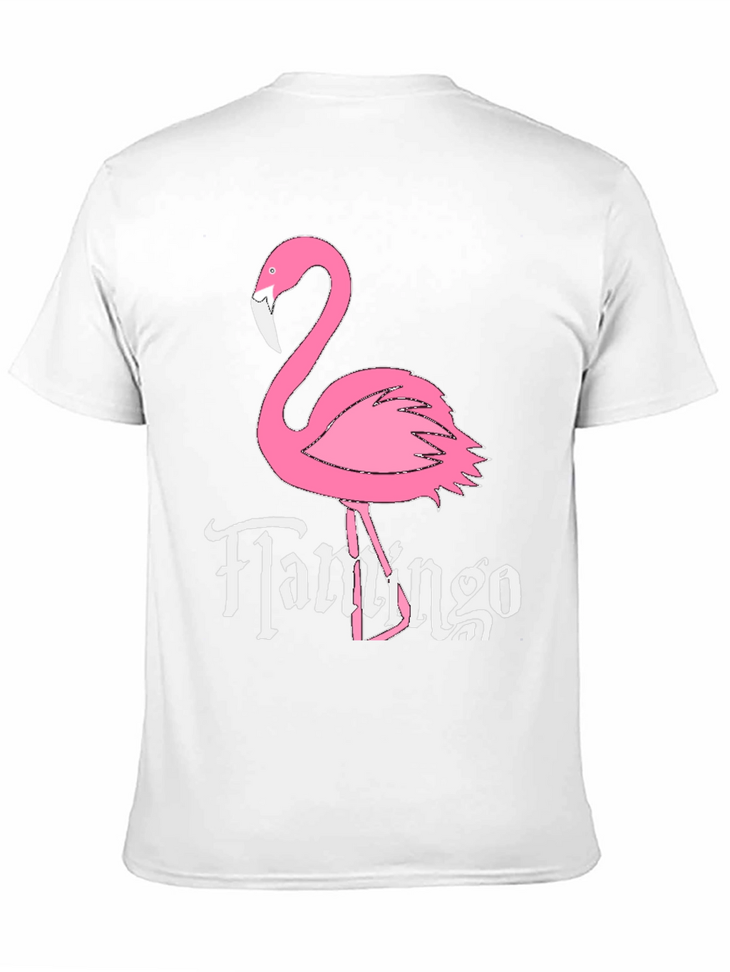 Black Flamingo Graphic Tee - Novelty Casual T-Shirt