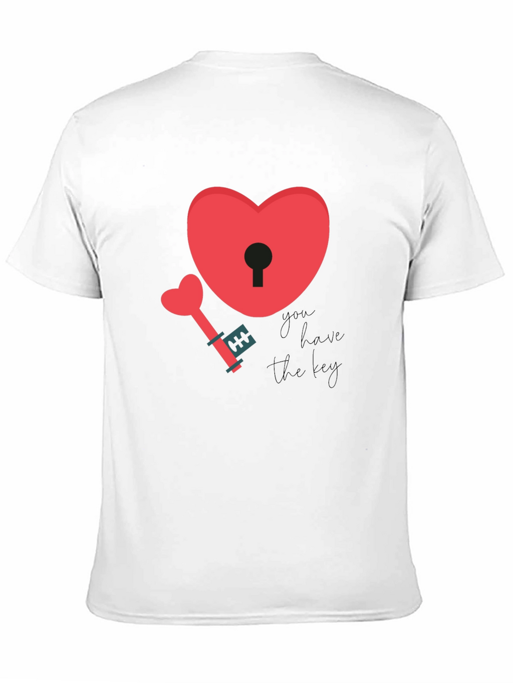 Heart Lock & Key Graphic T-Shirt
