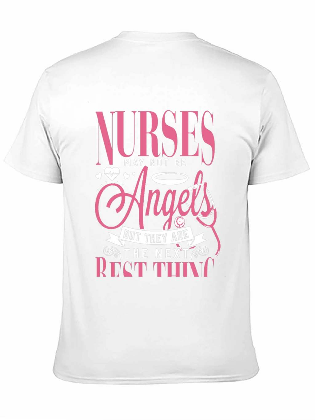 Nurses Angels Pink Graphic T-Shirt