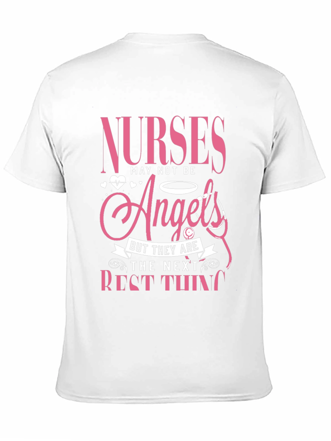 Nurses Angels Pink Graphic T-Shirt