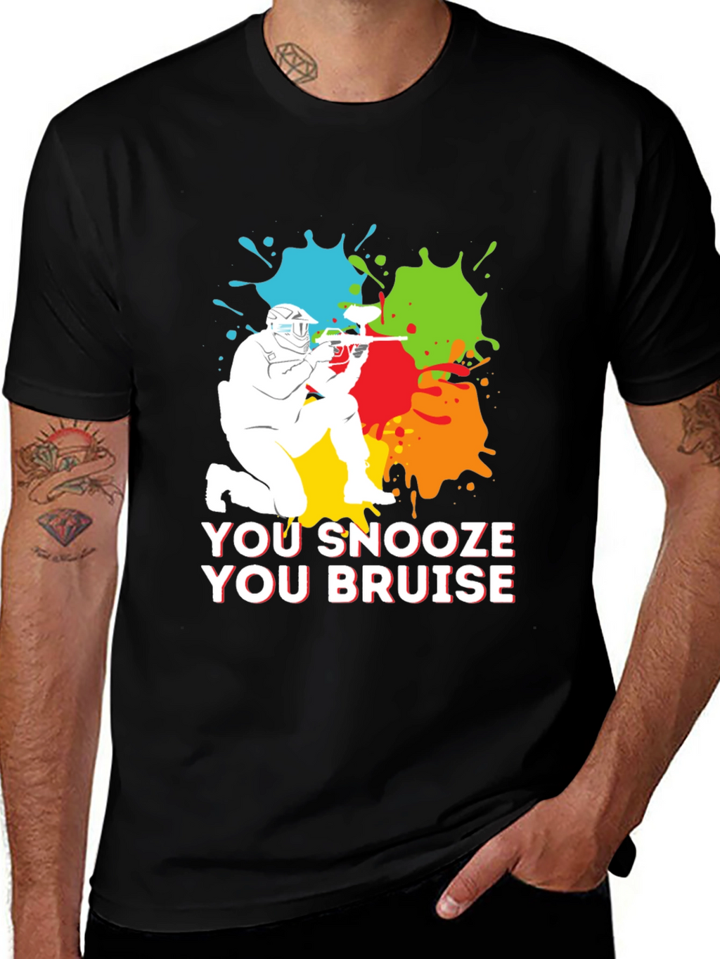 You Snooze You Bruise Paintball T-Shirt