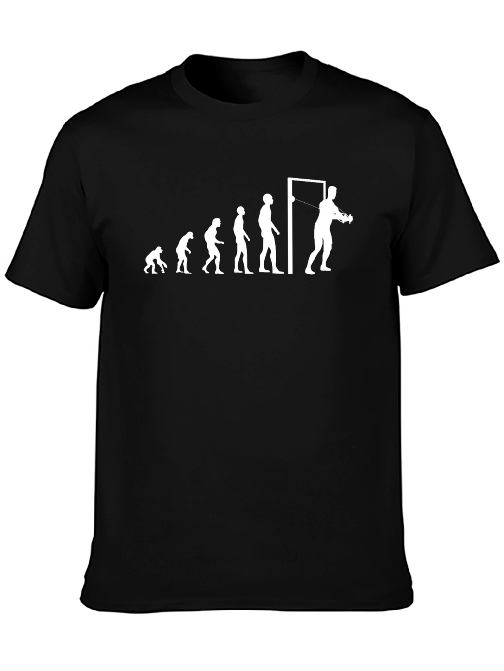 Evolution Gym T-Shirt - Black Cotton Fitness Tee