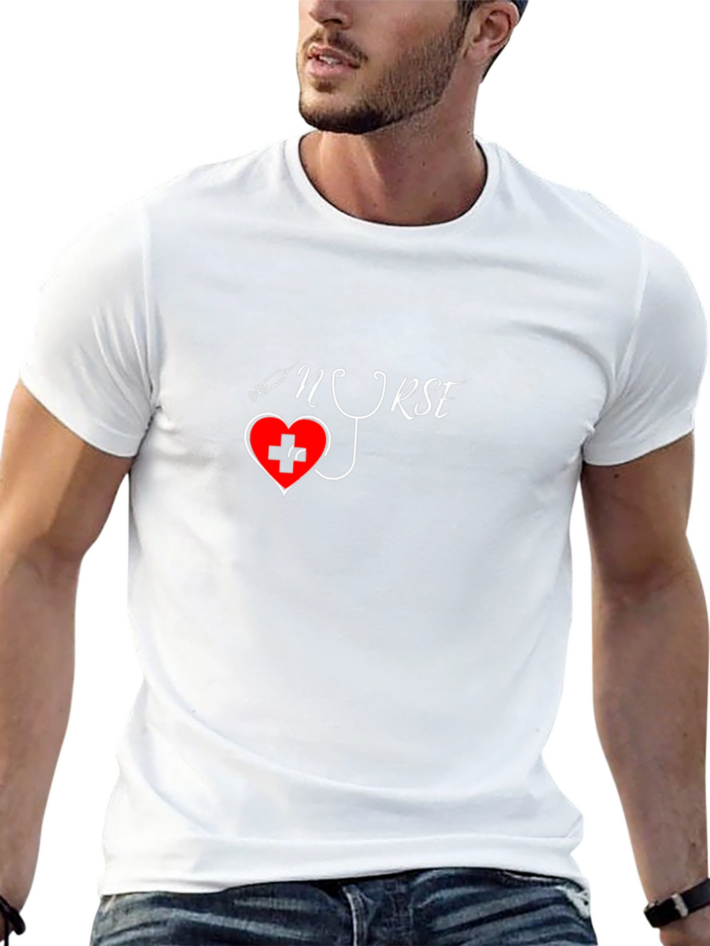 Nurse Heartbeat T-Shirt - Medical Professional Tee