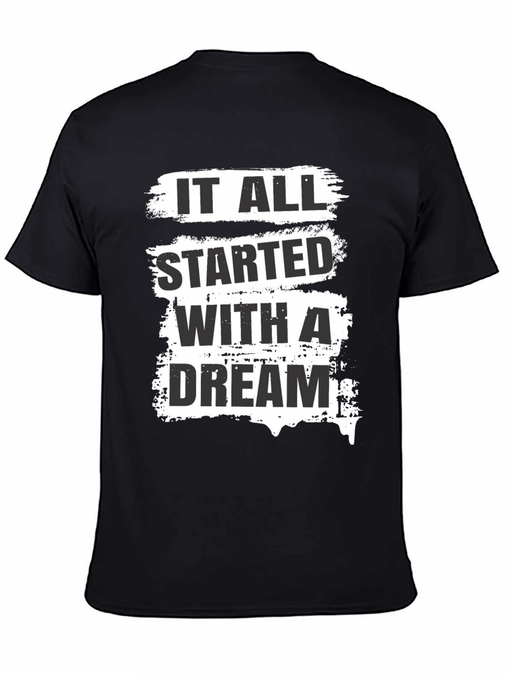 Dream Start Mens Black Graphic Tee