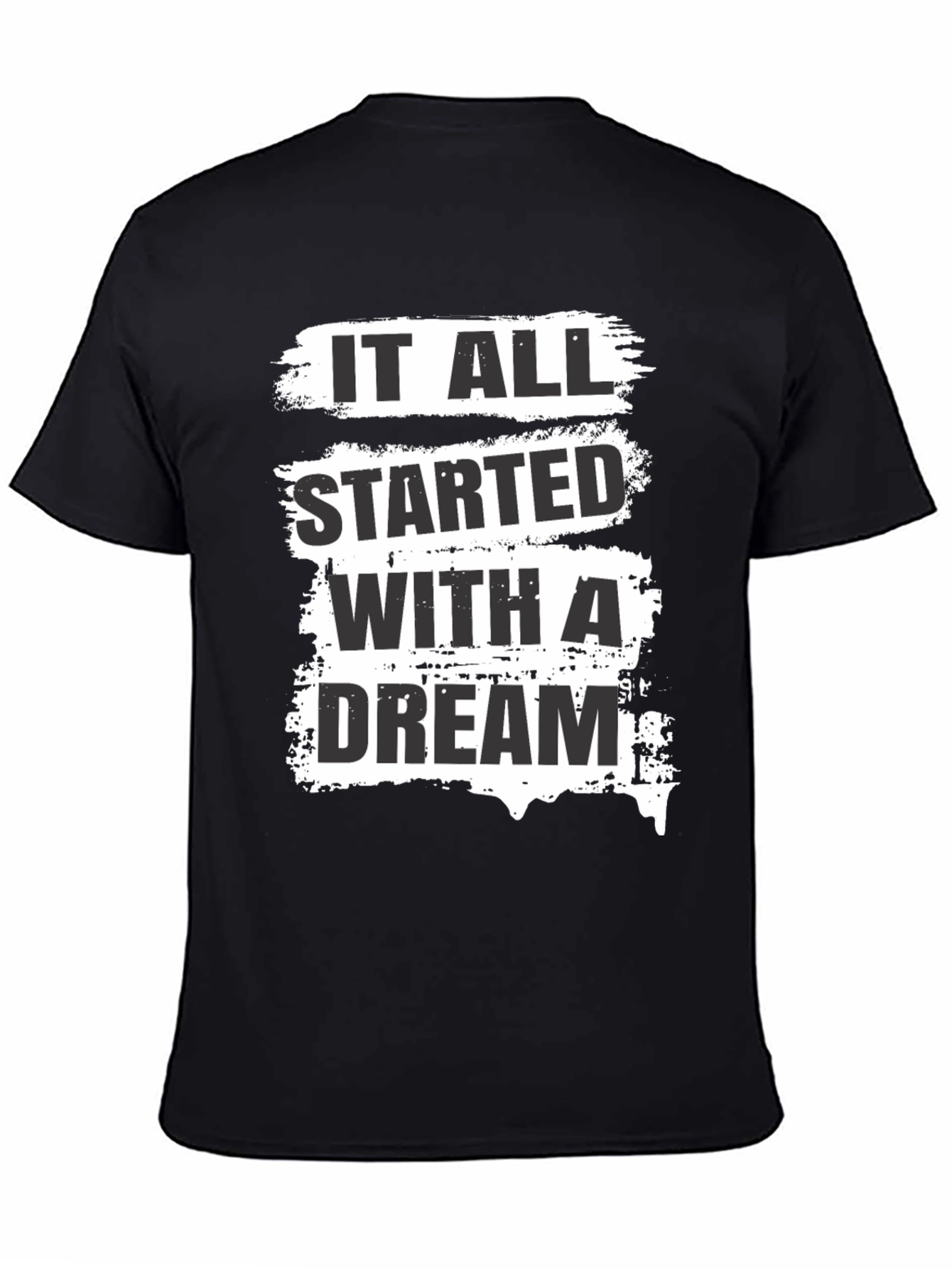 Dream Start Mens Black Graphic Tee