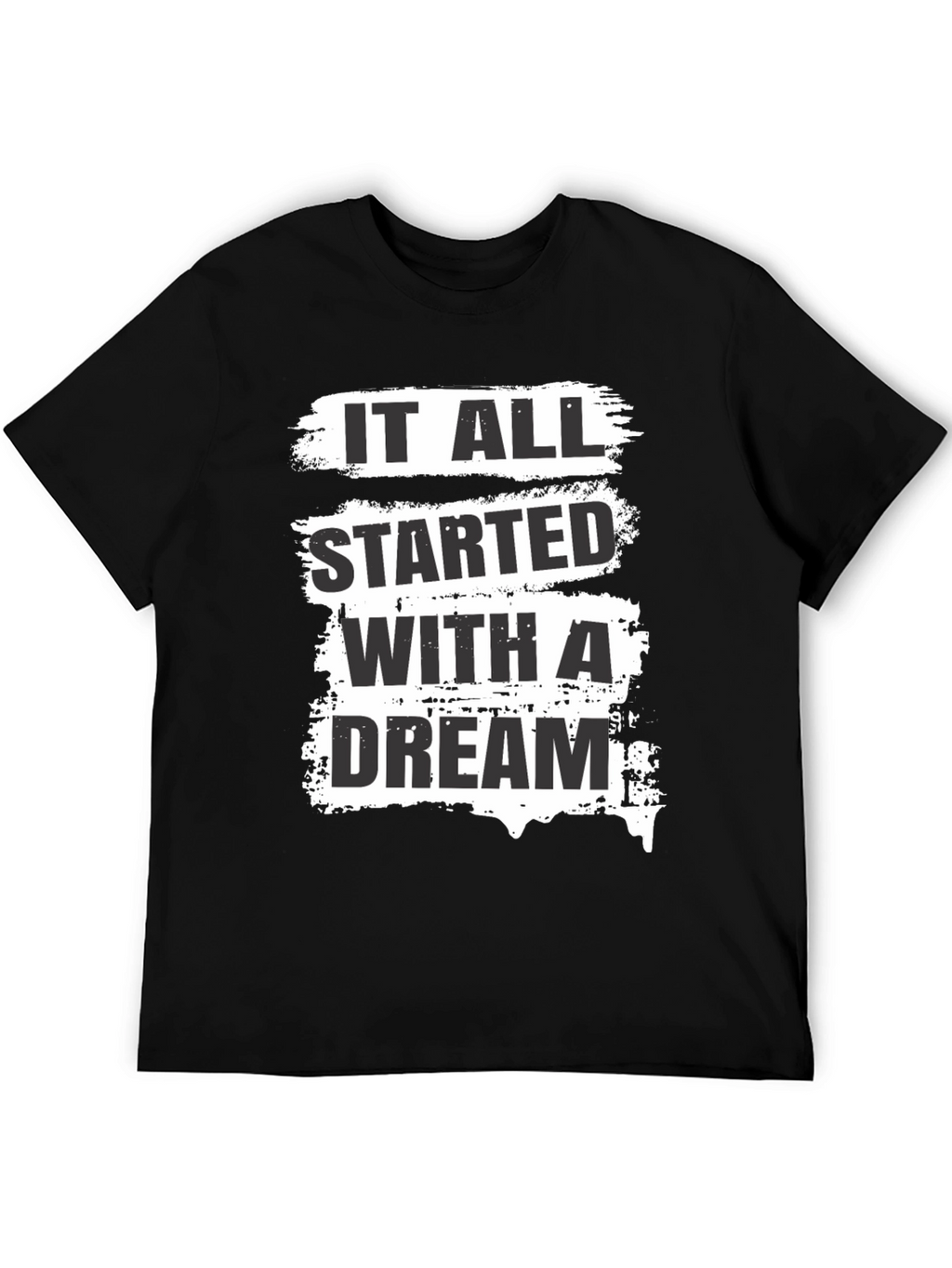 Dream Start Mens Black Graphic Tee