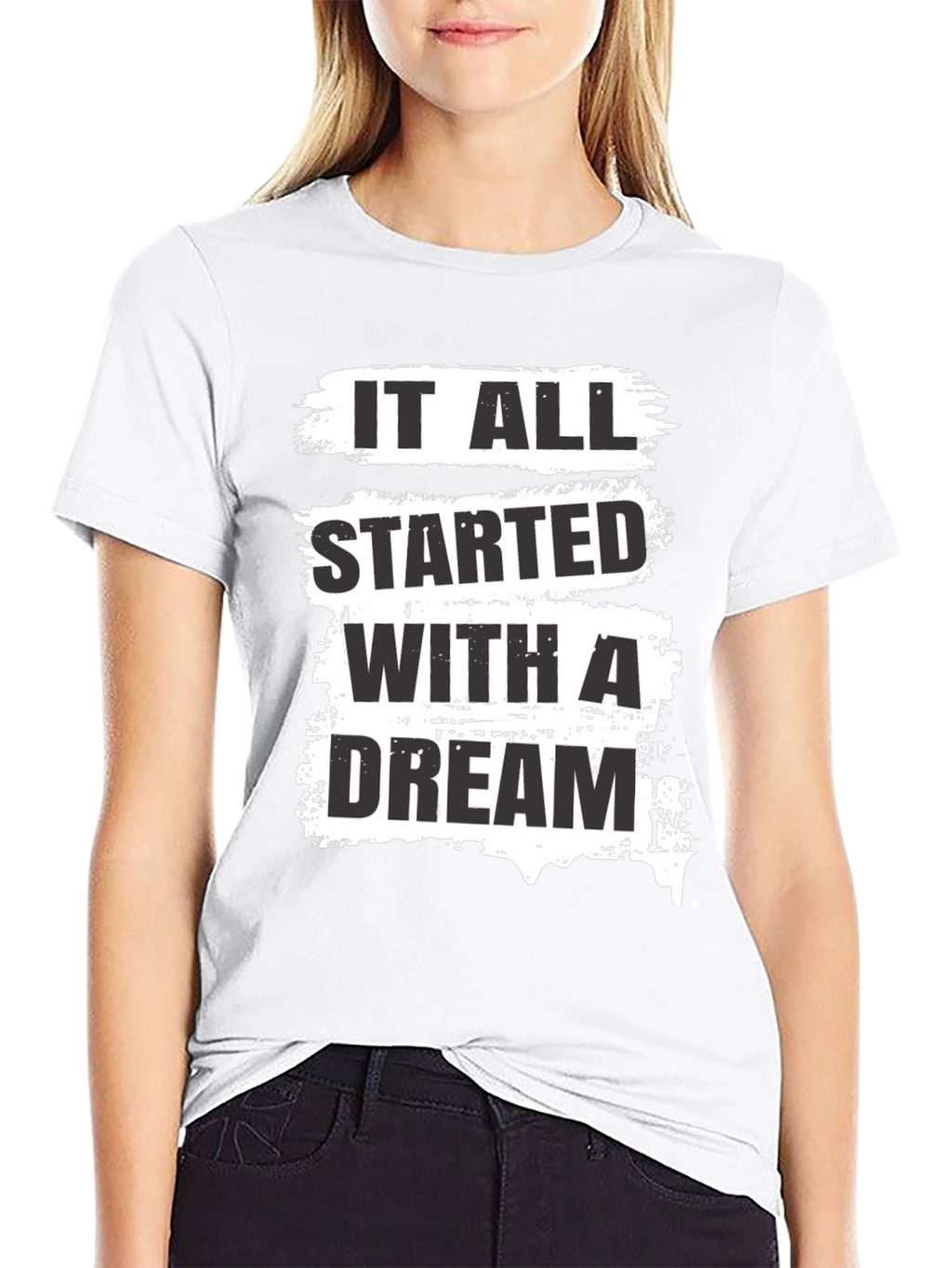 Dream Start Mens Black Graphic Tee