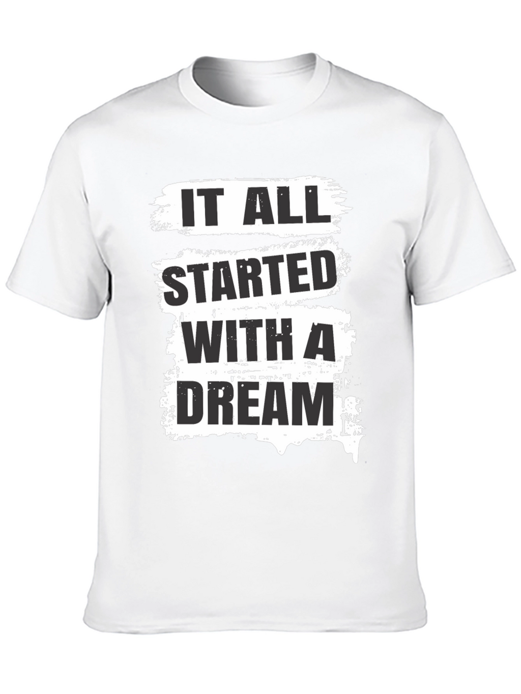 Dream Start Mens Black Graphic Tee
