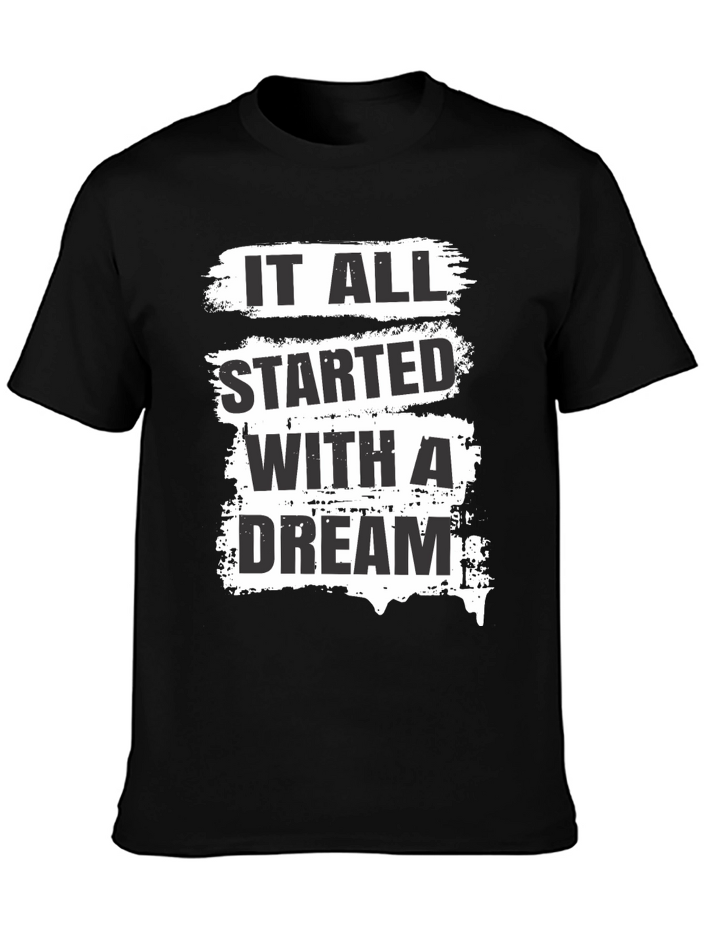 Dream Start Mens Black Graphic Tee