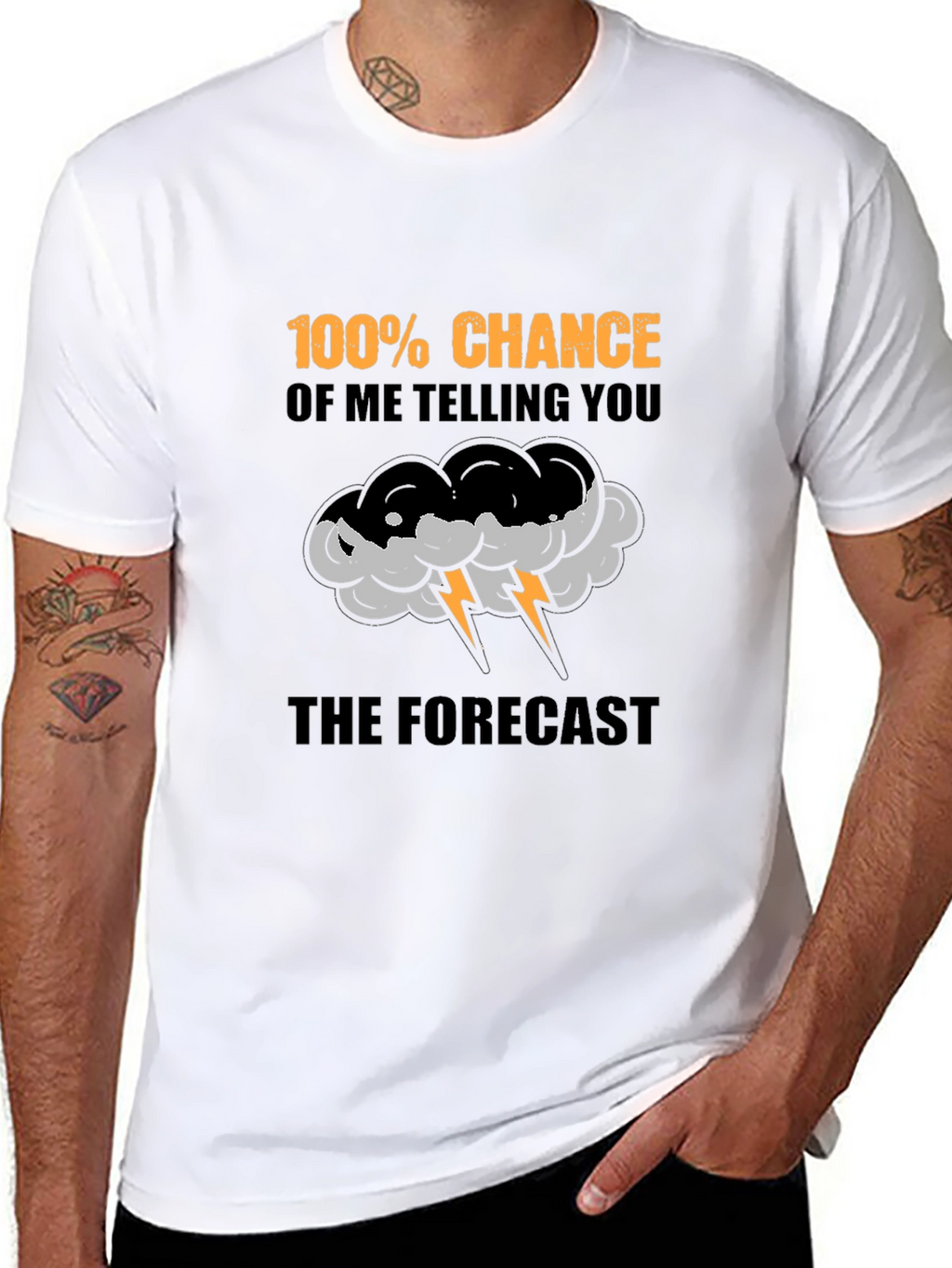 Funny Weather Forecast T-Shirt - 100% Chance