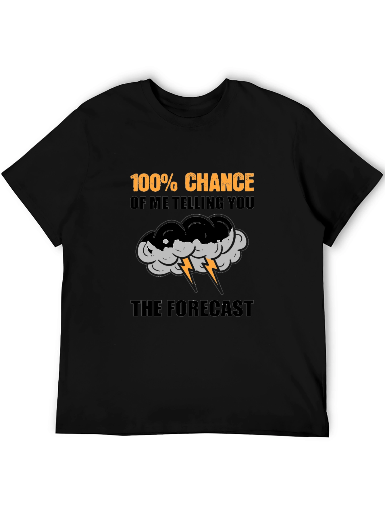 Funny Weather Forecast T-Shirt - 100% Chance