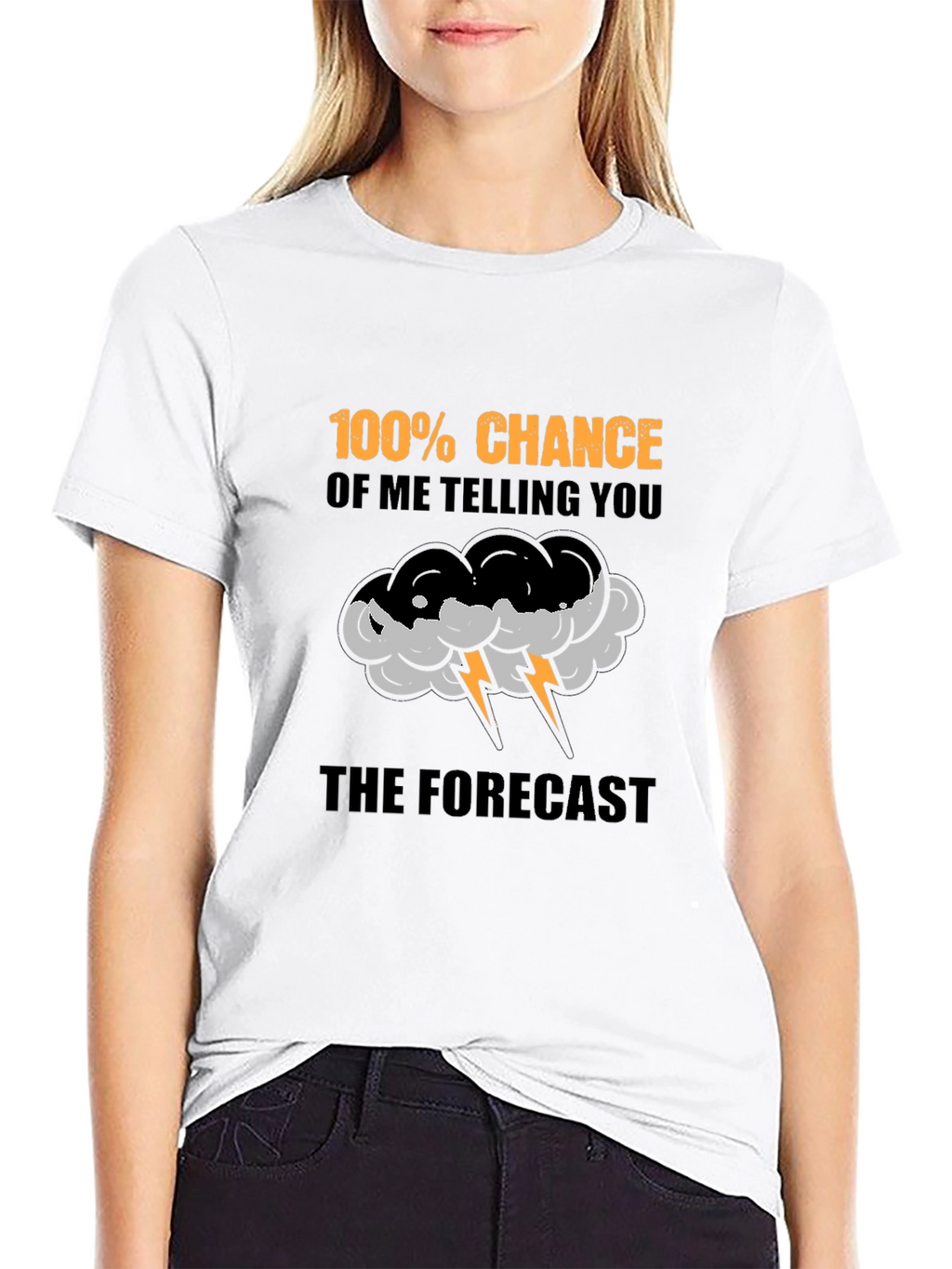 Funny Weather Forecast T-Shirt - 100% Chance