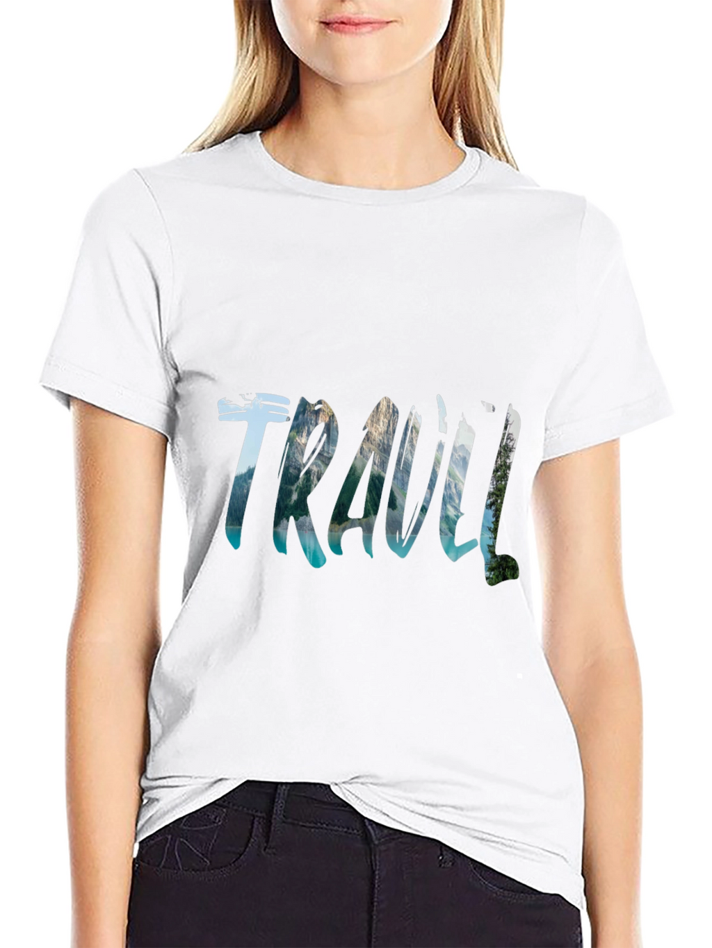 Travel Adventure Black Graphic T-Shirt