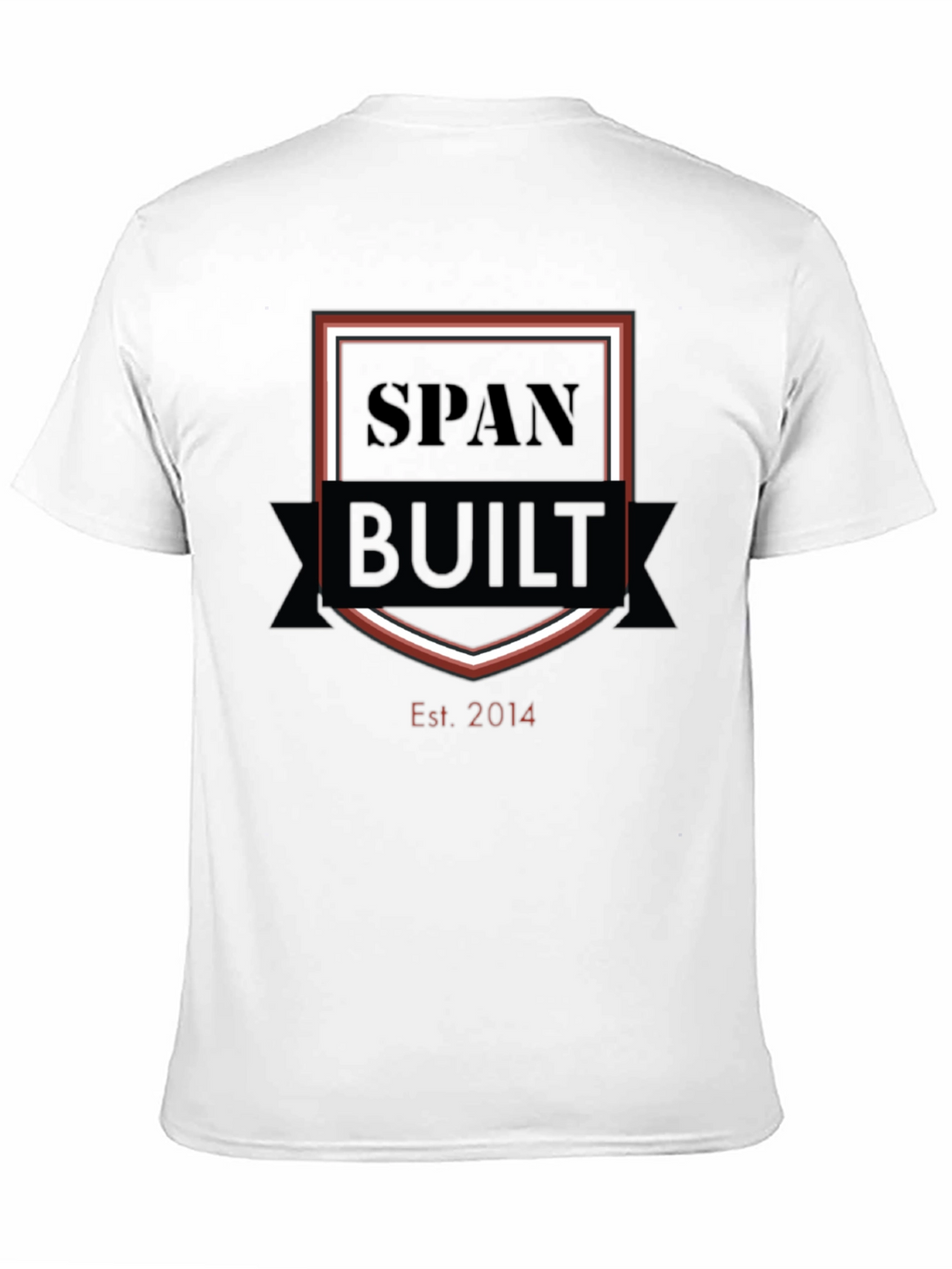 SpanBuilt Est. 2014 Black Graphic T-Shirt