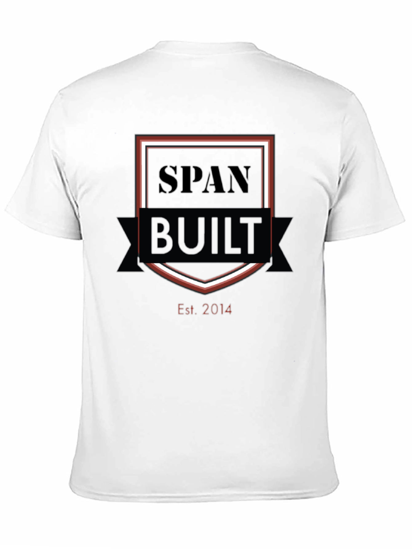 SpanBuilt Est. 2014 Black Graphic T-Shirt