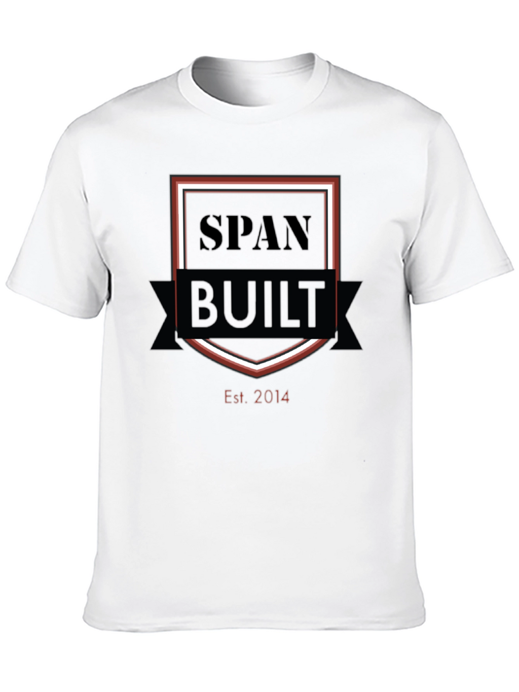 SpanBuilt Est. 2014 Black Graphic T-Shirt