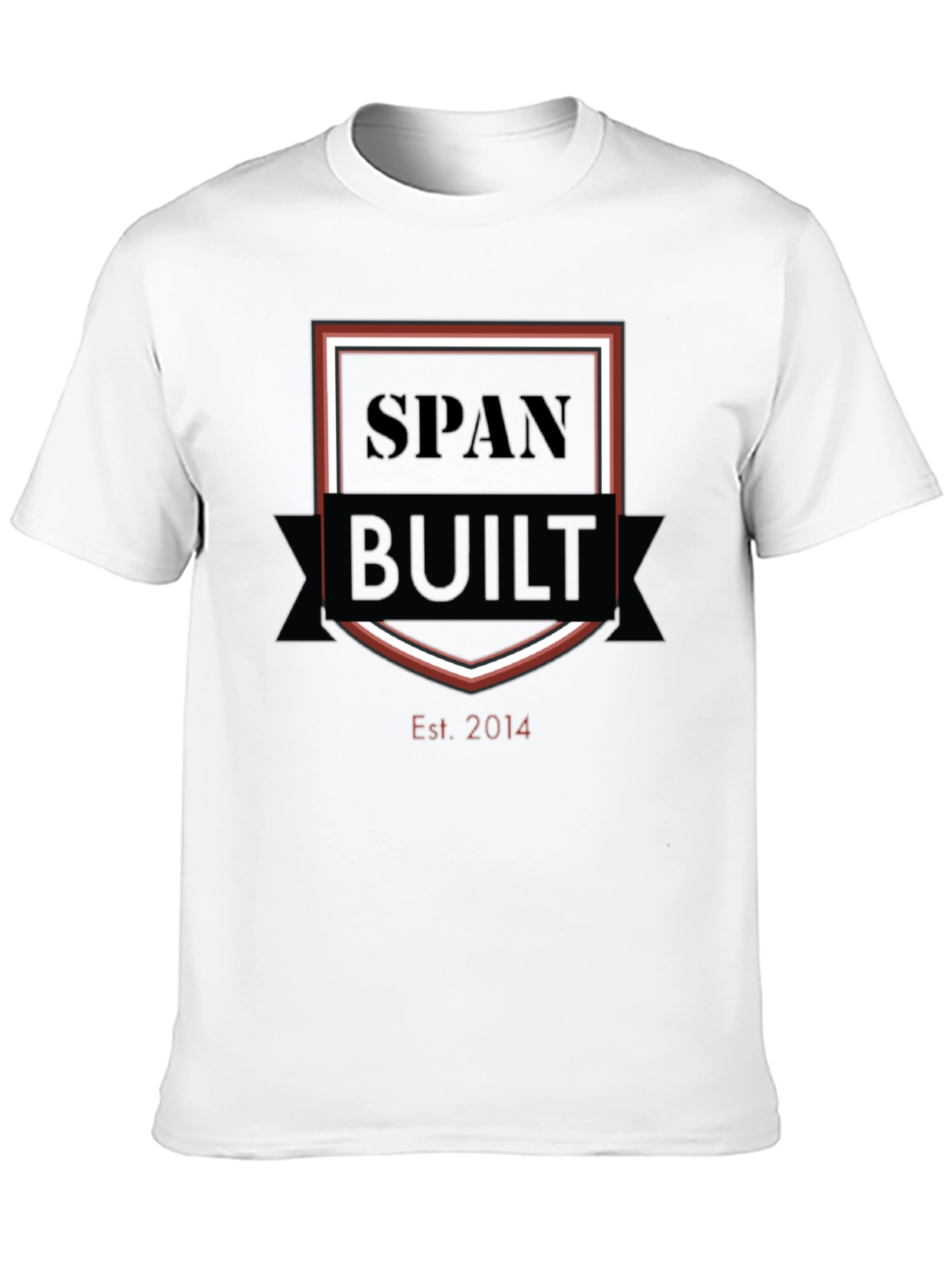 SpanBuilt Est. 2014 Black Graphic T-Shirt
