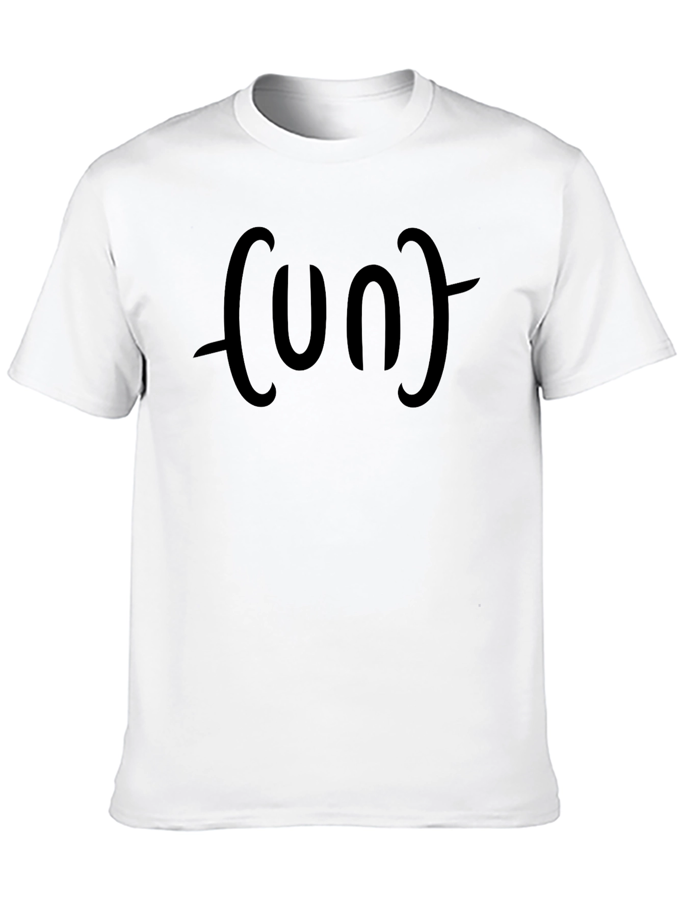 Humorous Face Expression Black T-Shirt