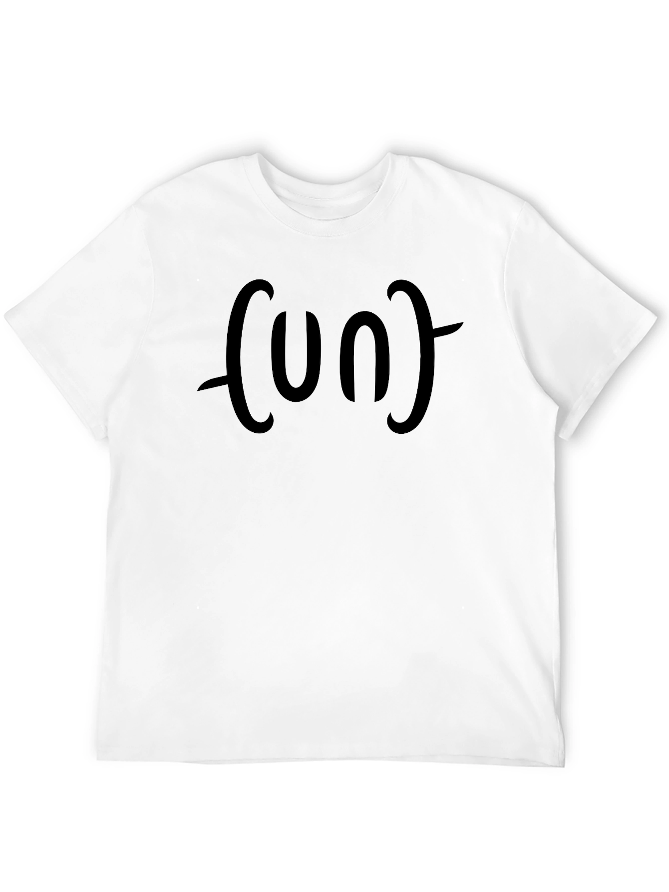 Humorous Face Expression Black T-Shirt
