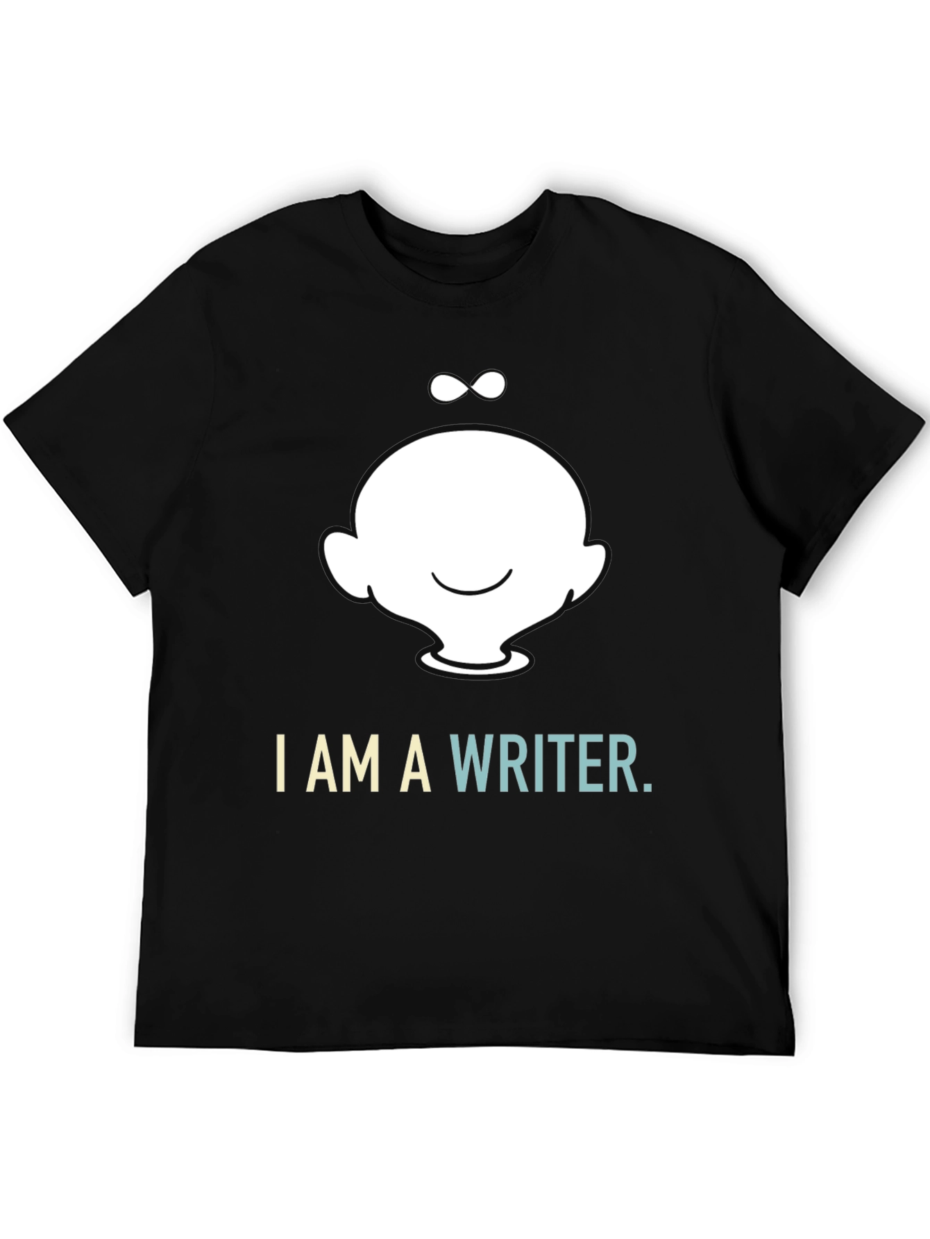 I Am a Writer T-Shirt - Black Cotton Blend Tee