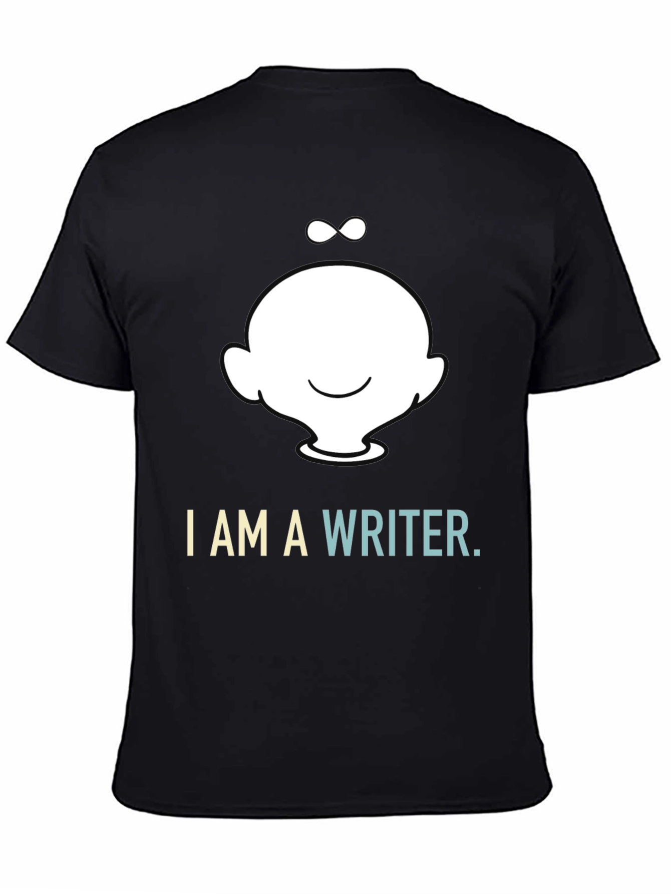 I Am a Writer T-Shirt - Black Cotton Blend Tee