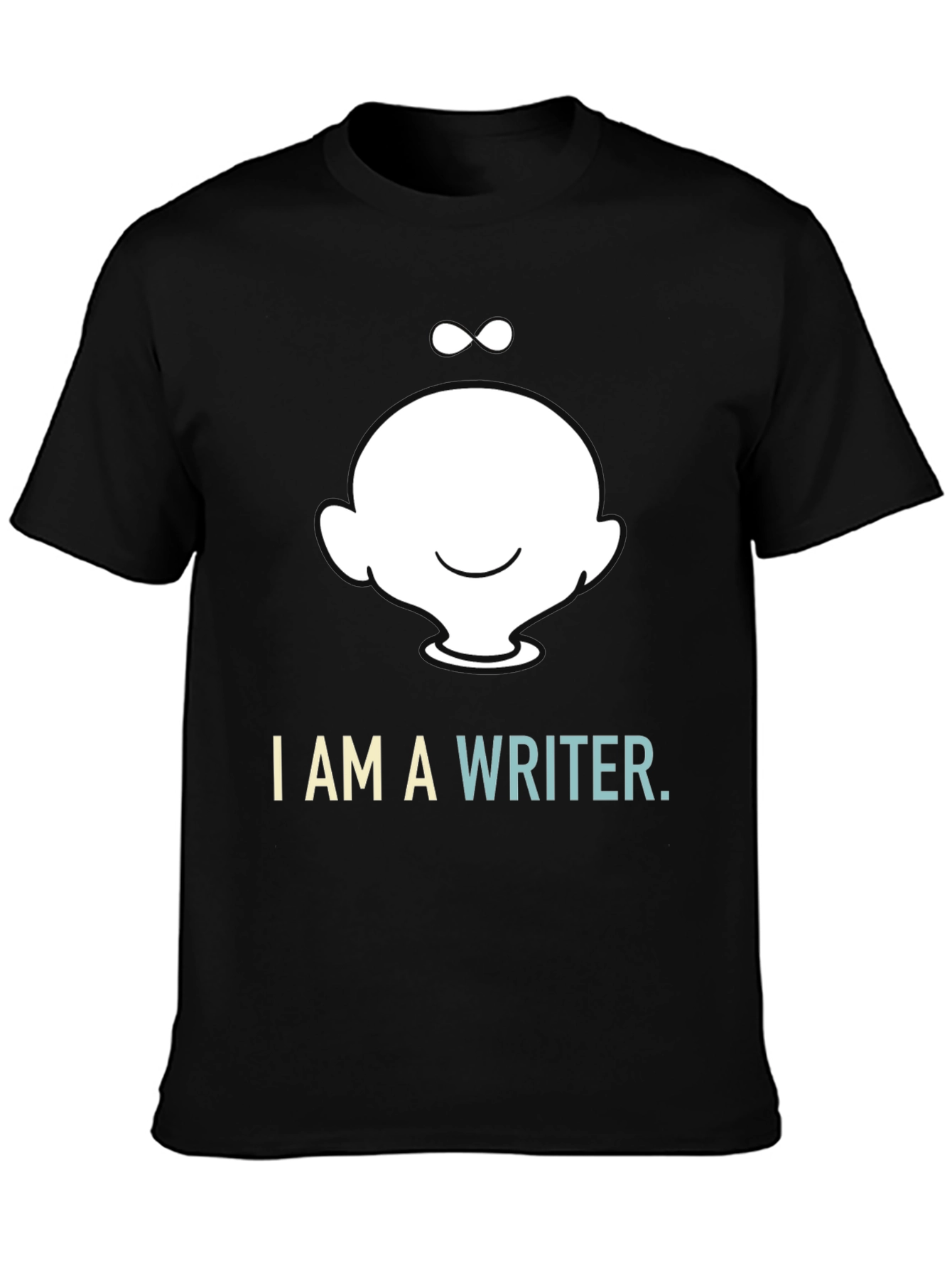 I Am a Writer T-Shirt - Black Cotton Blend Tee