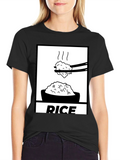 Rice Graphic Tee - Foodie T-Shirt