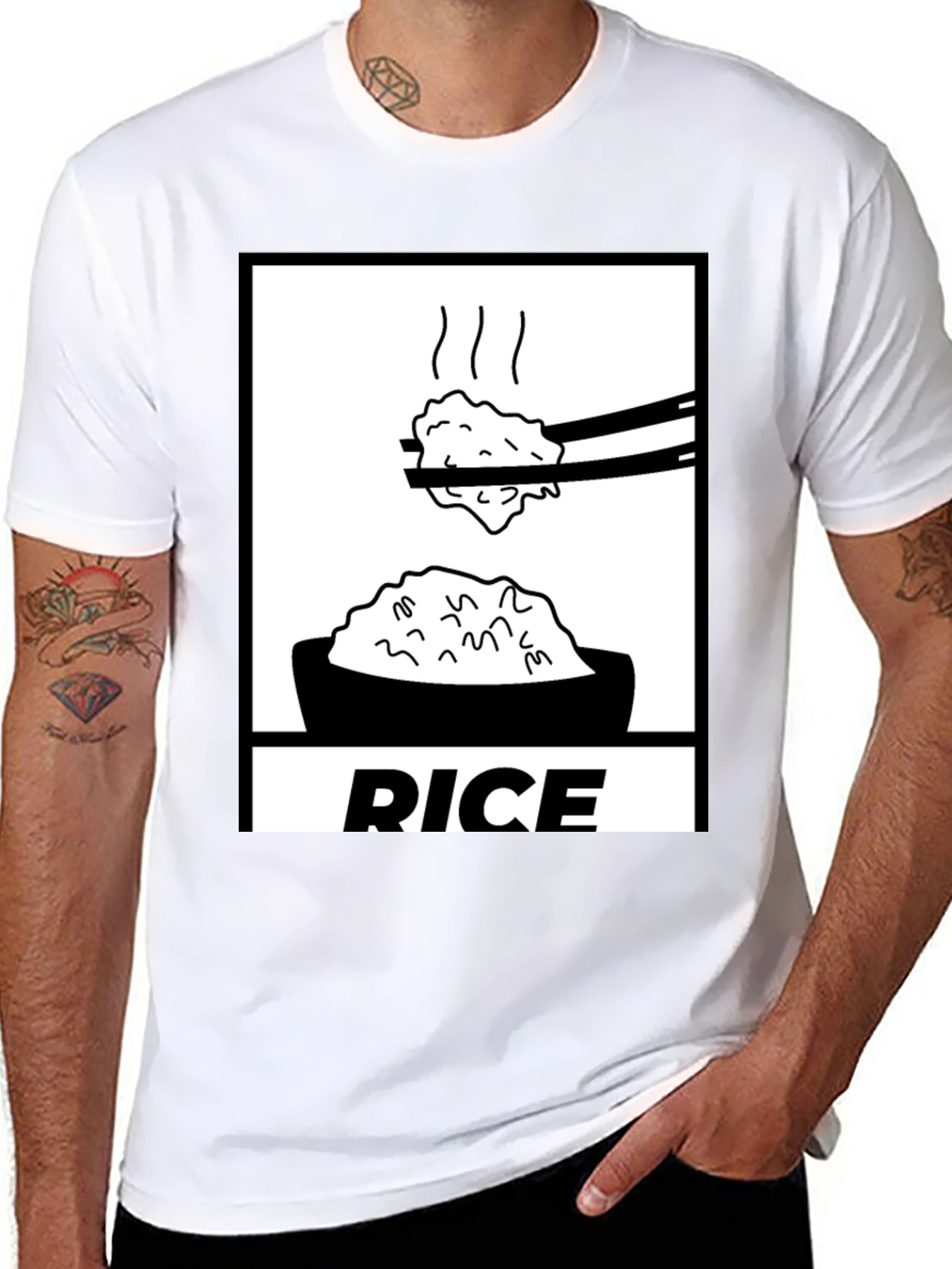Rice Graphic Tee - Foodie T-Shirt