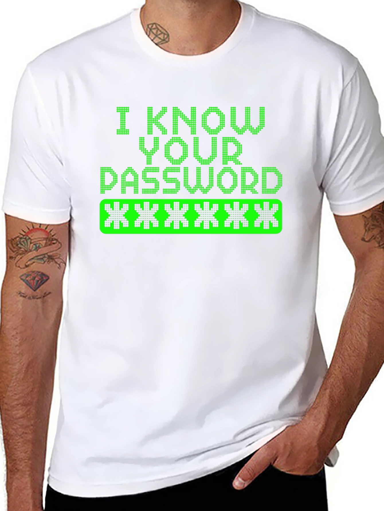 I Know Your Password Graphic Tee Hacker Shirt