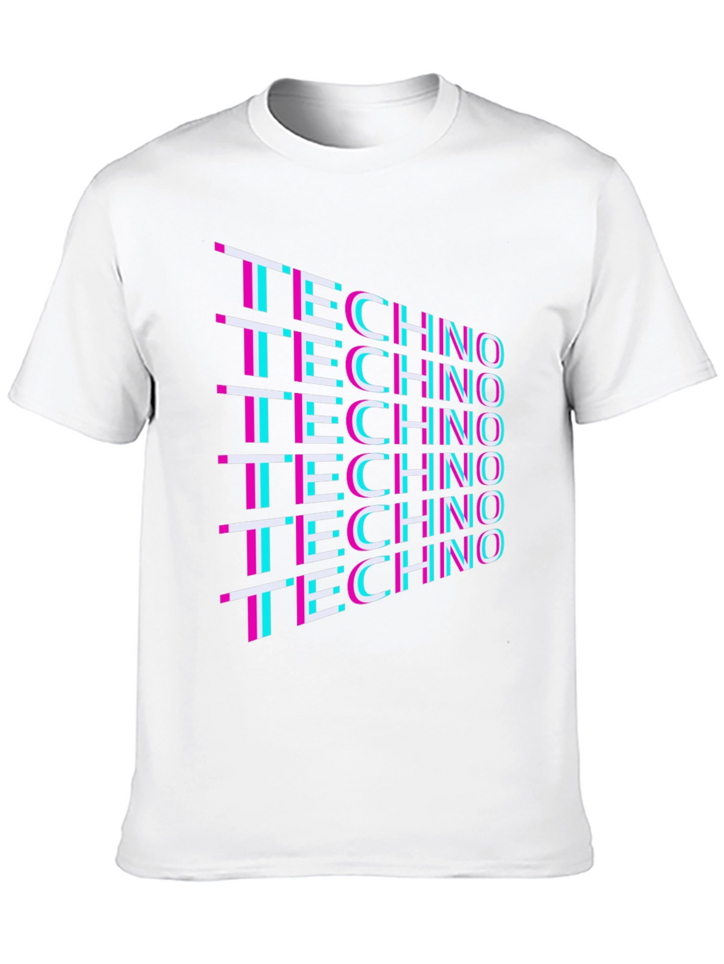 Retro Techno T-Shirt - Black