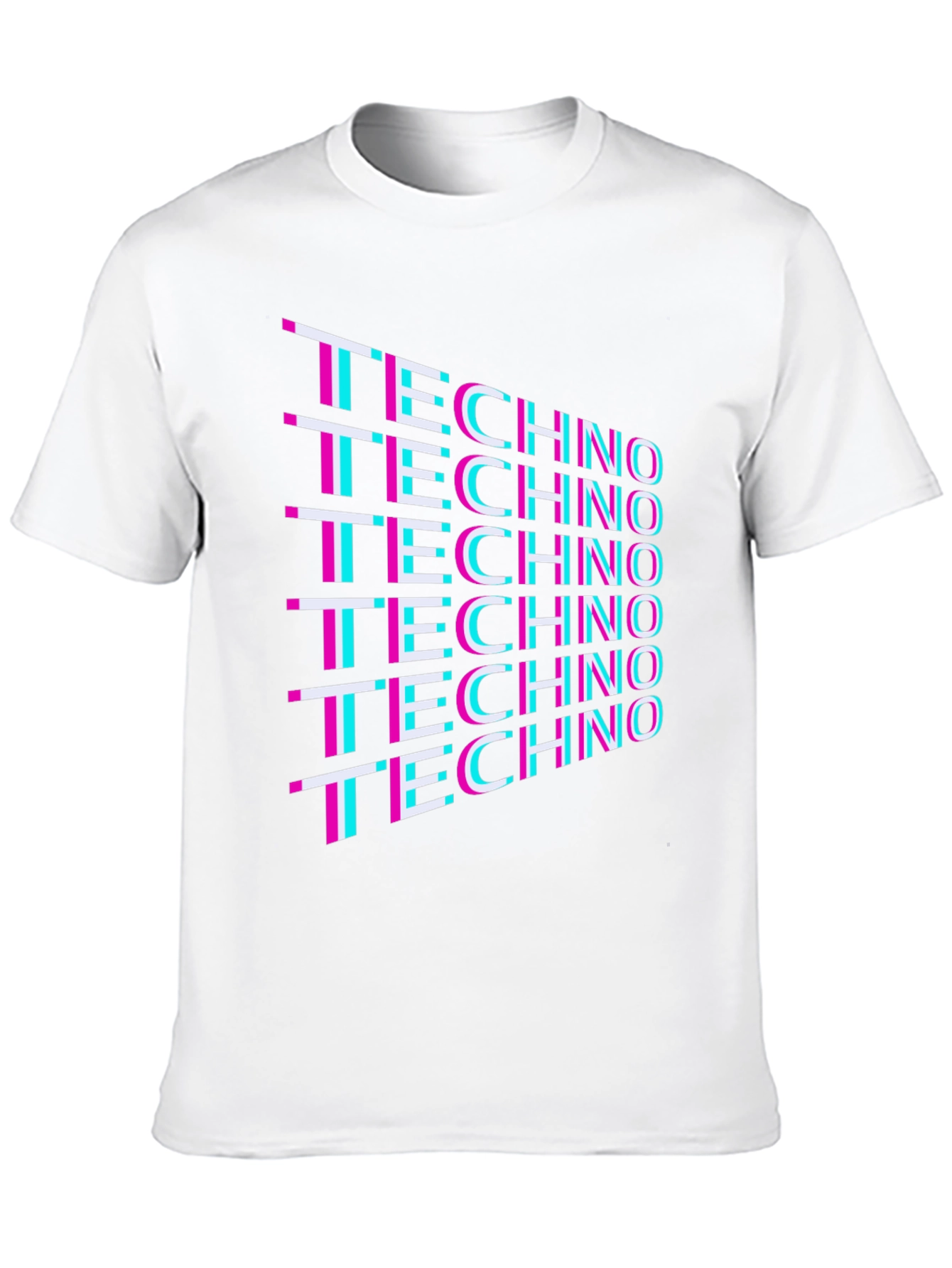 Retro Techno T-Shirt - Black