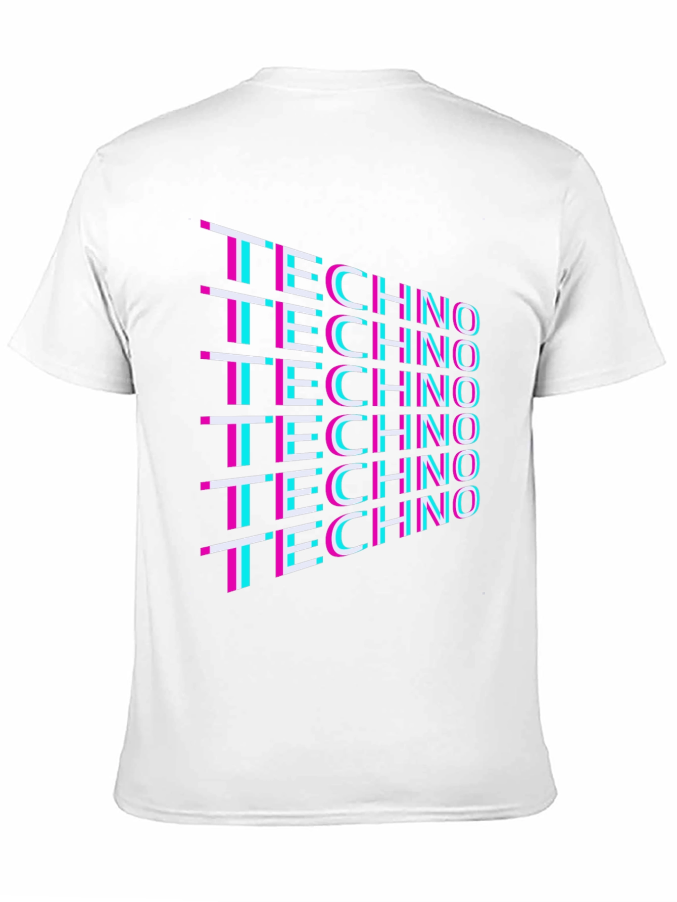 Retro Techno T-Shirt - Black