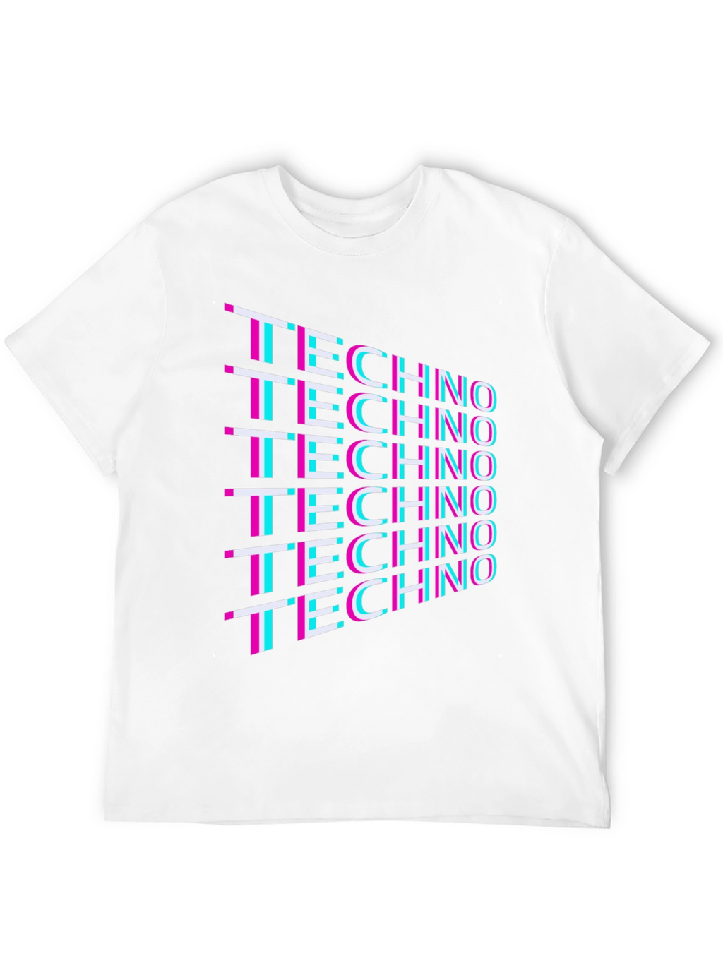 Retro Techno T-Shirt - Black