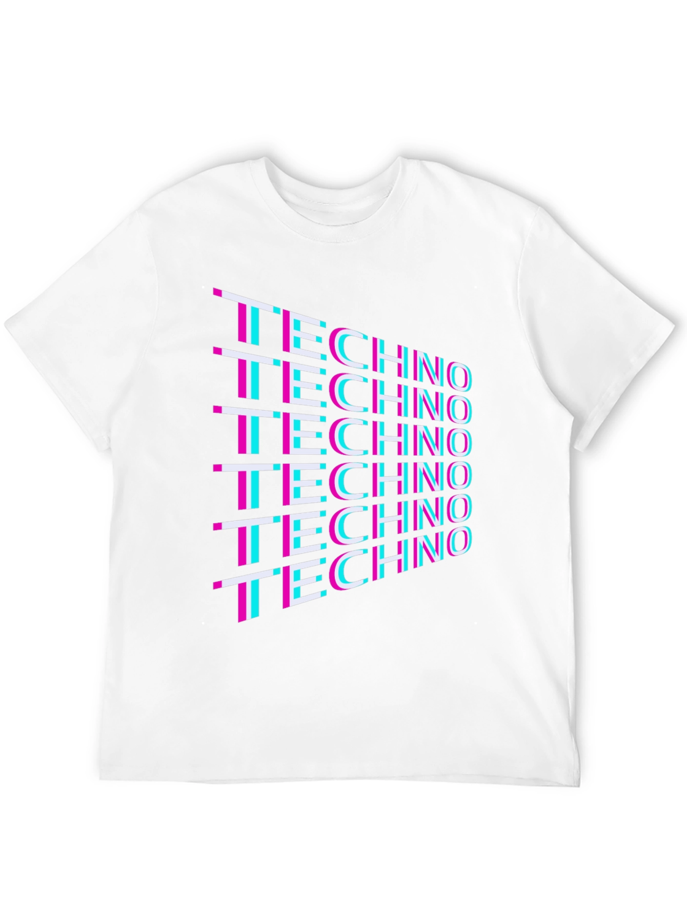 Retro Techno T-Shirt - Black