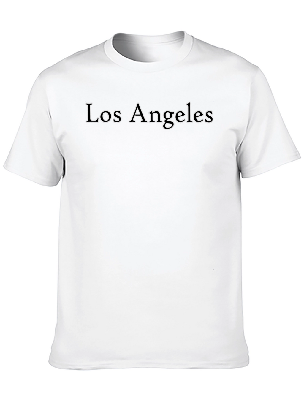 Los Angeles Embossed Black T-Shirt