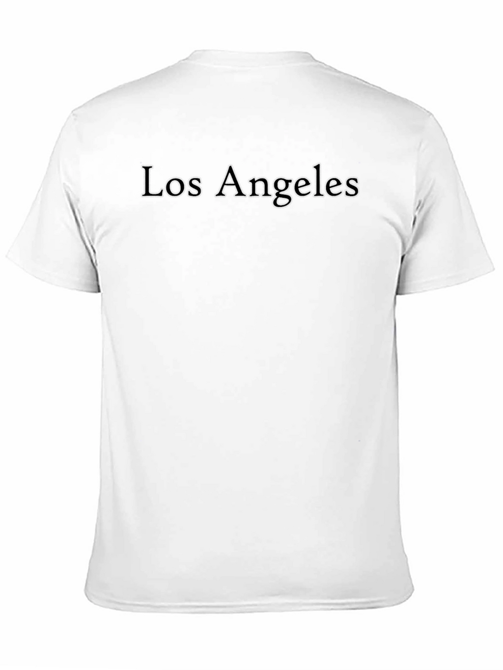 Los Angeles Embossed Black T-Shirt