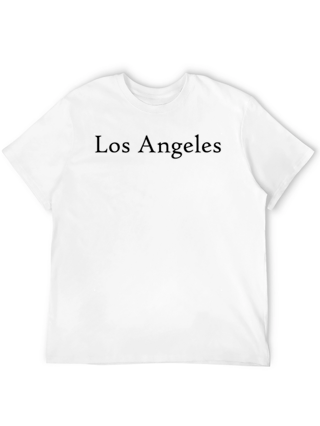 Los Angeles Embossed Black T-Shirt