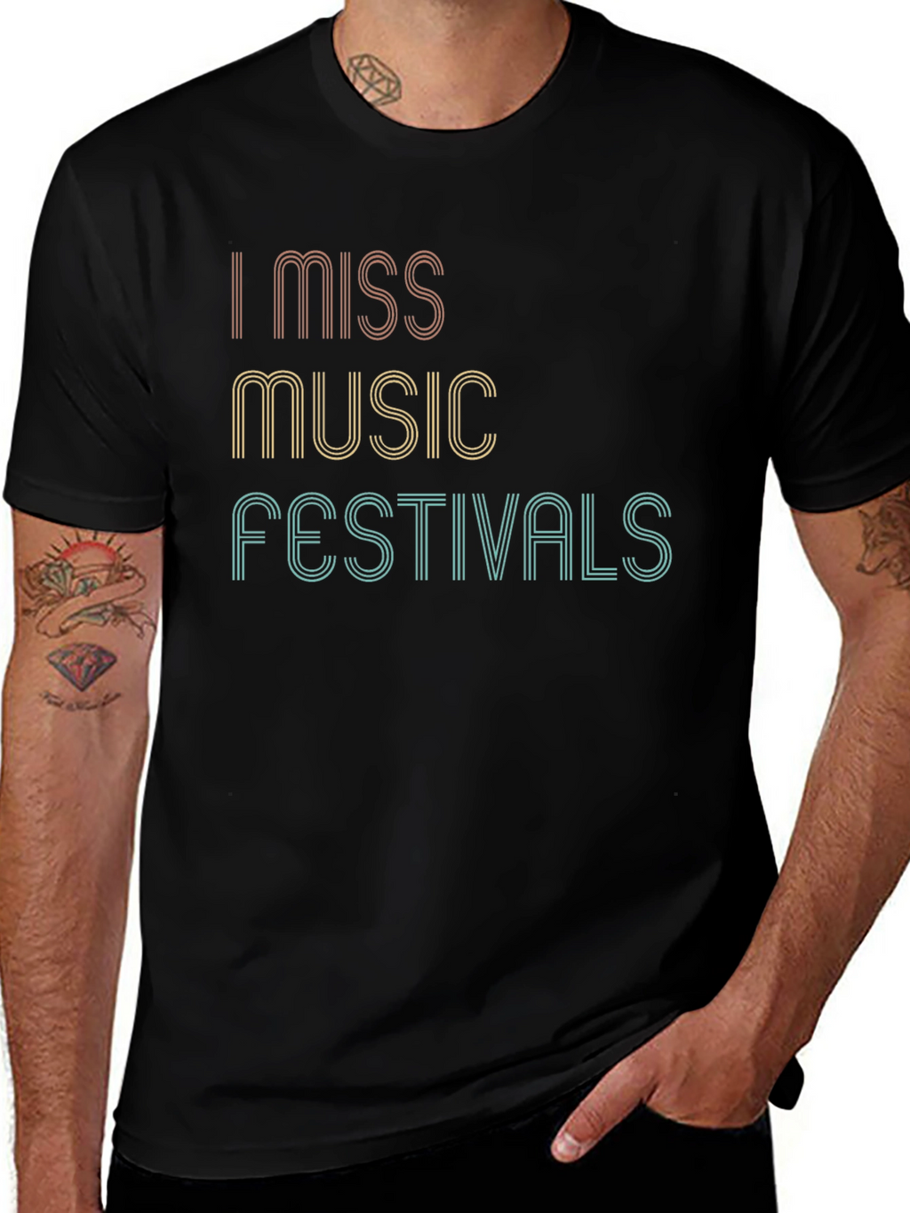I Miss Music Festivals Graphic Tee