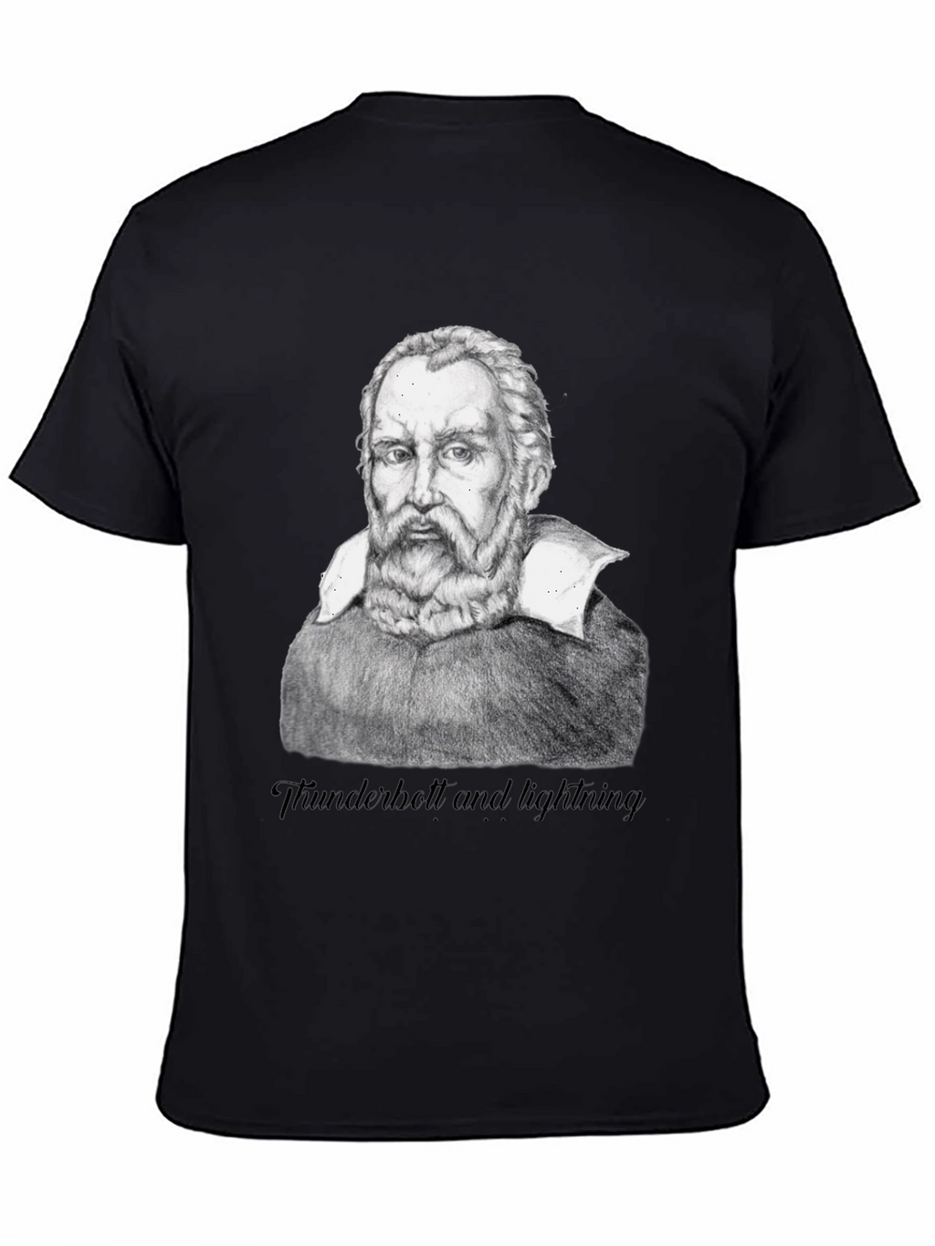 Galileo Portrait T-Shirt - Thunderbolt and lightning