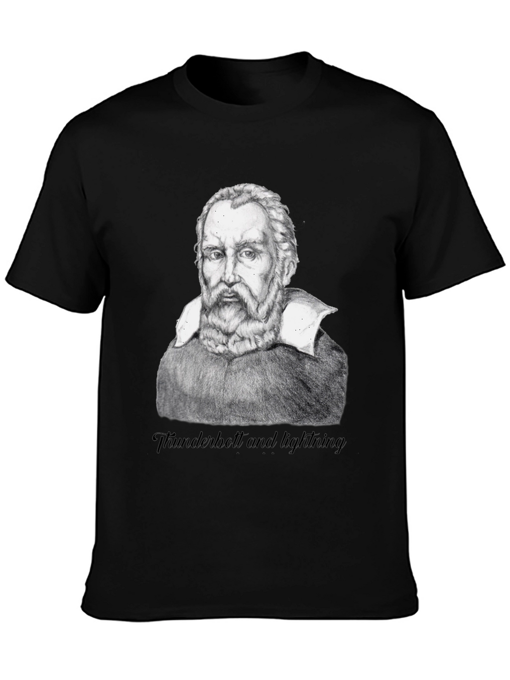 Galileo Portrait T-Shirt - Thunderbolt and lightning