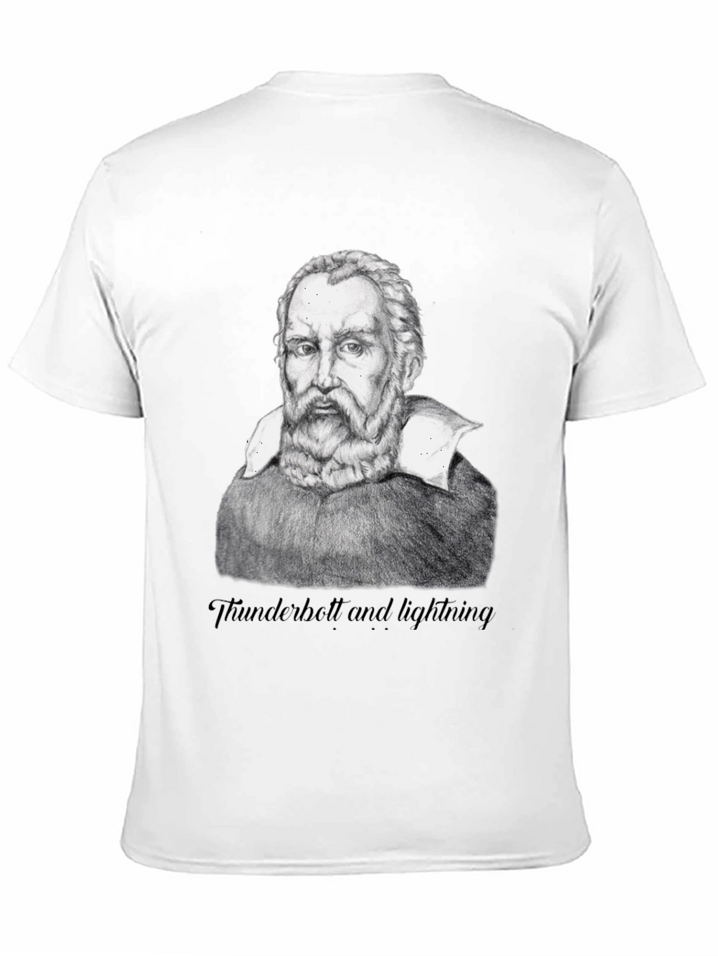 Galileo Portrait T-Shirt - Thunderbolt and lightning