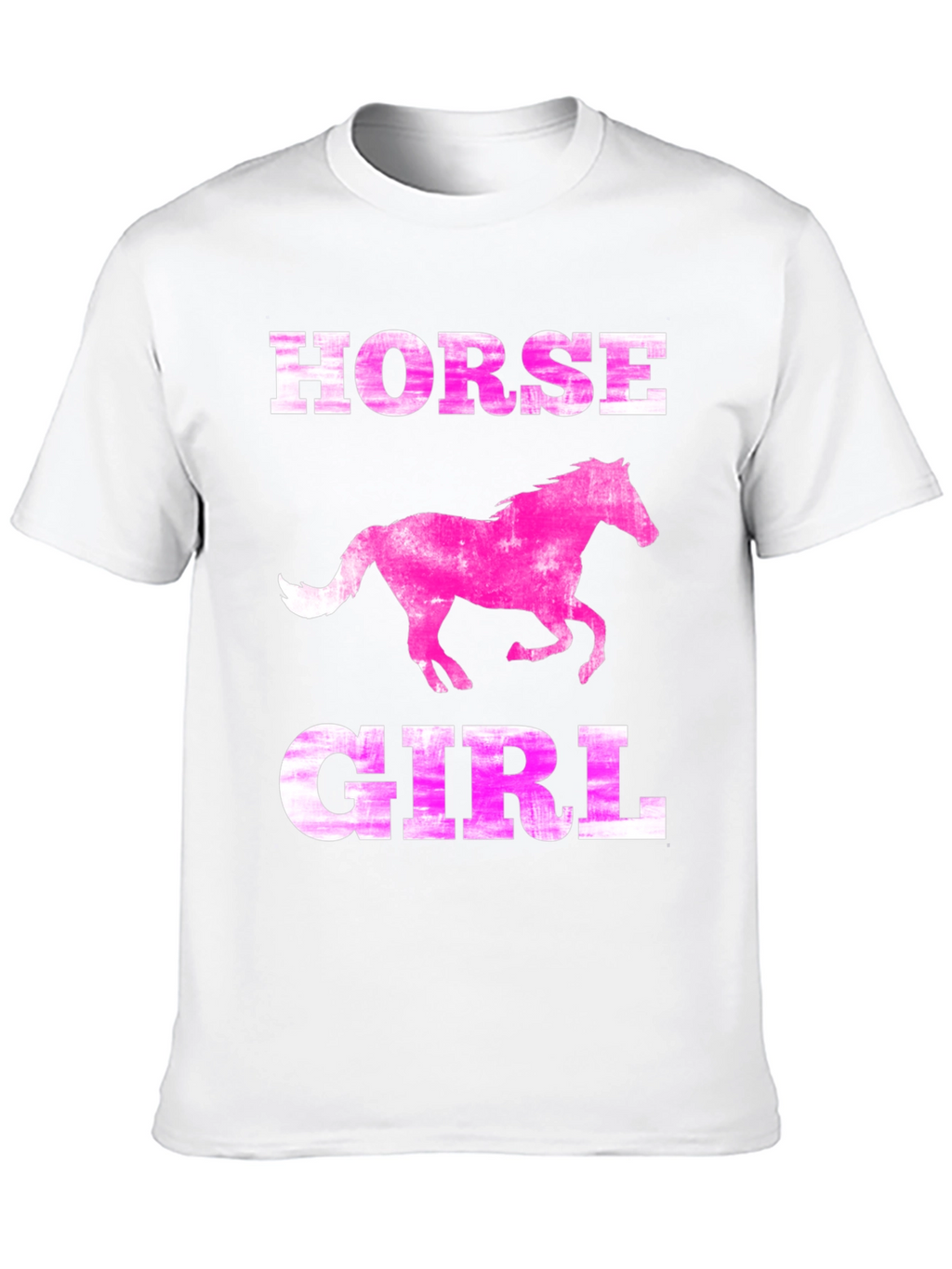 Horse Girl Tee - Pink Horse Graphic