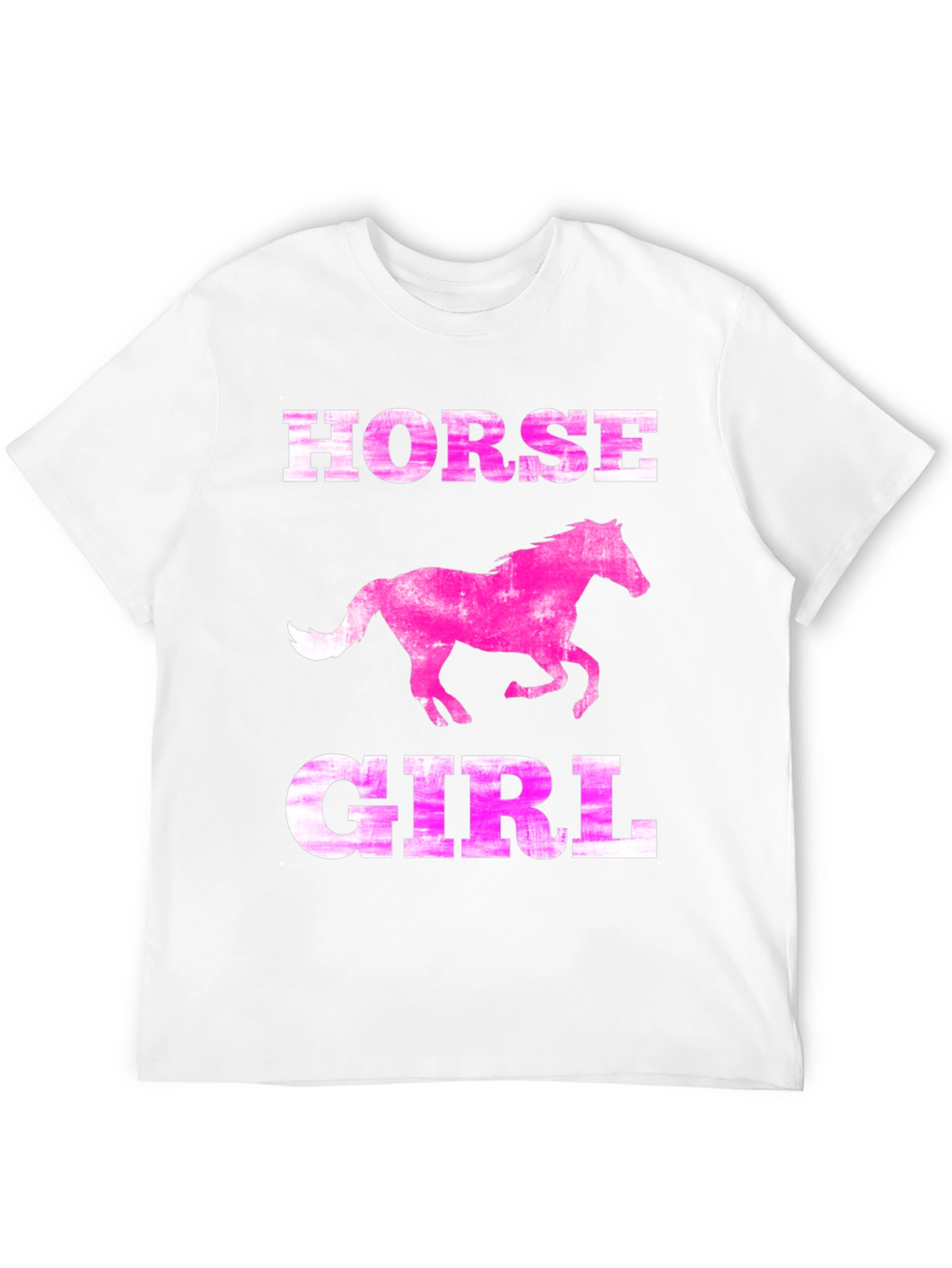 Horse Girl Tee - Pink Horse Graphic