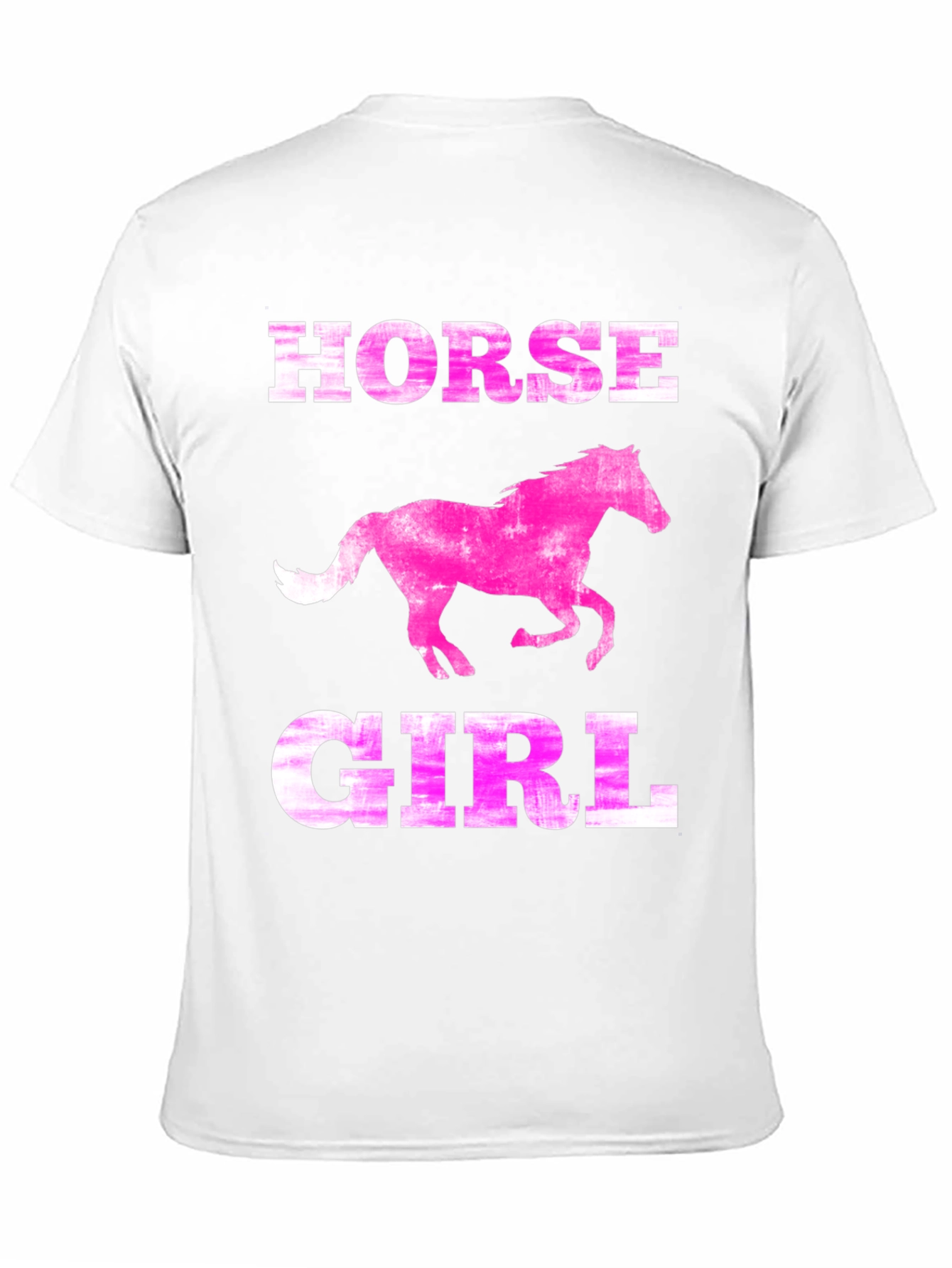 Horse Girl Tee - Pink Horse Graphic