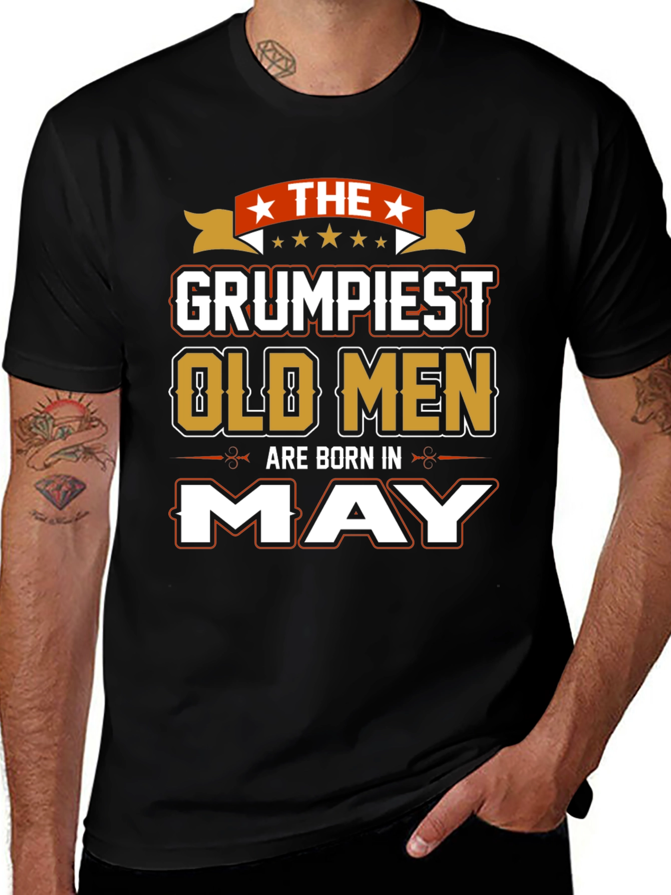 Grumpiest Old Men Born in May T-Shirt