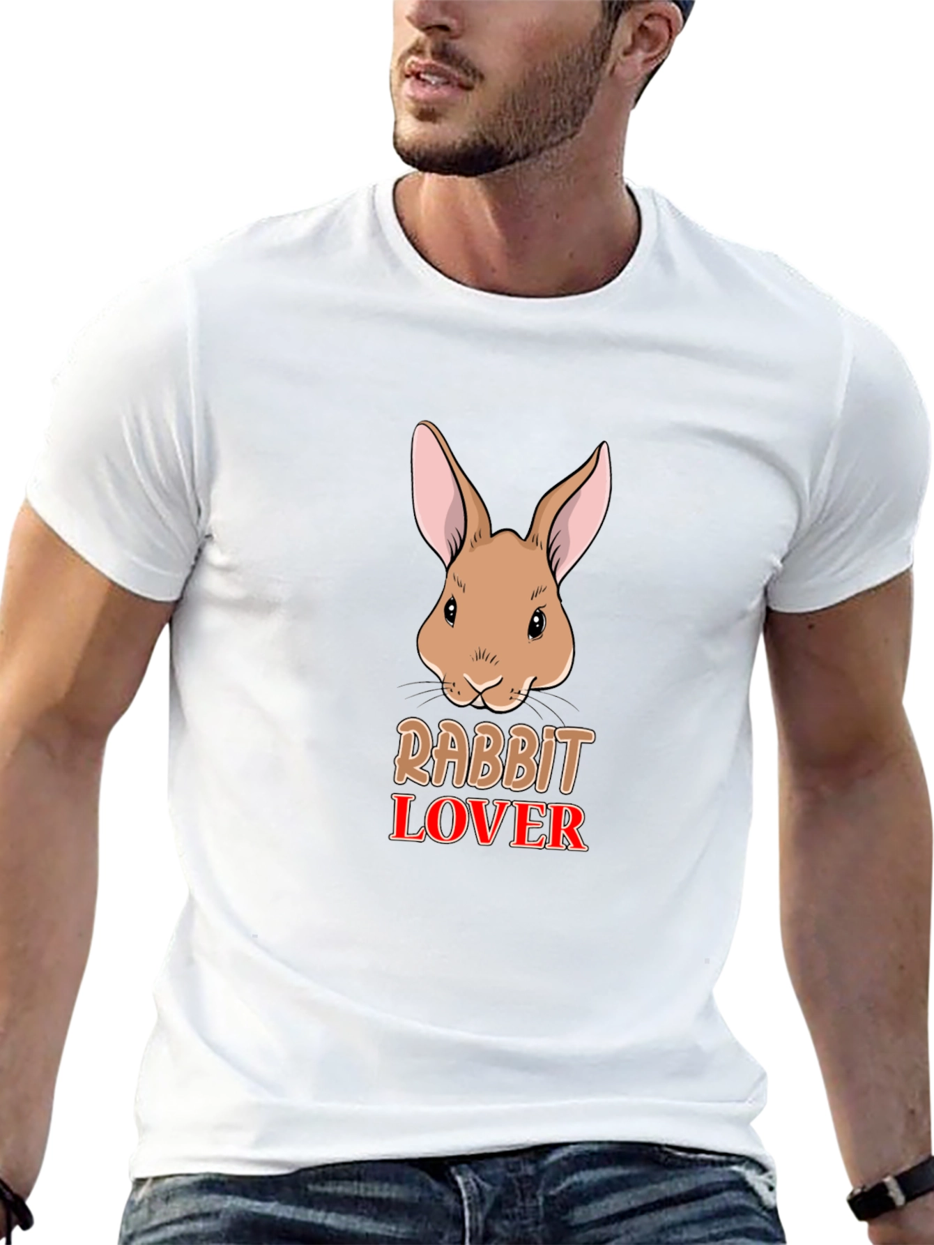 Rabbit Lover T-Shirt Cute Bunny Graphic Tee